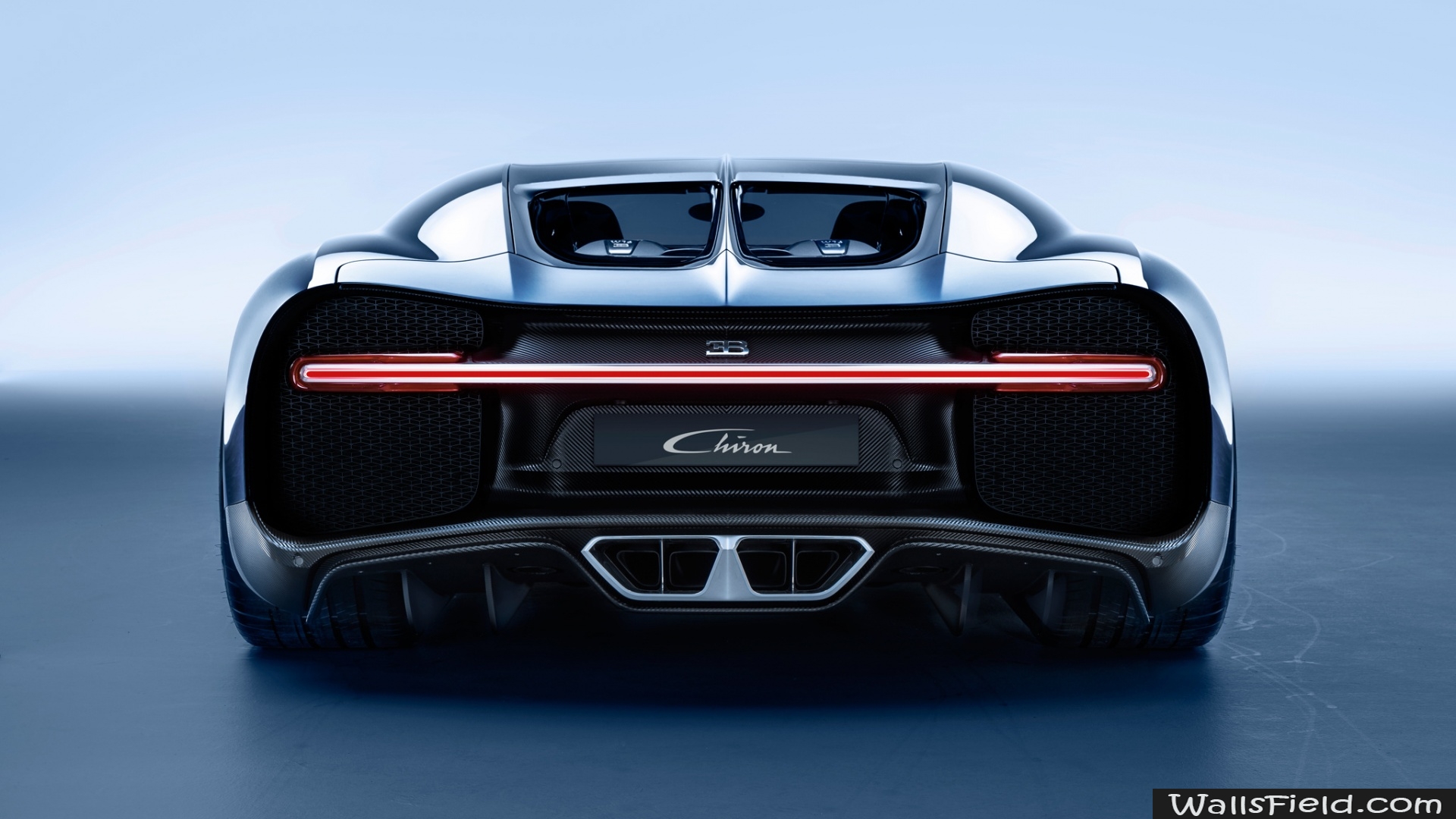 Download Wallpaper Available Resolutions - Bugatti Chiron Rear View , HD Wallpaper & Backgrounds