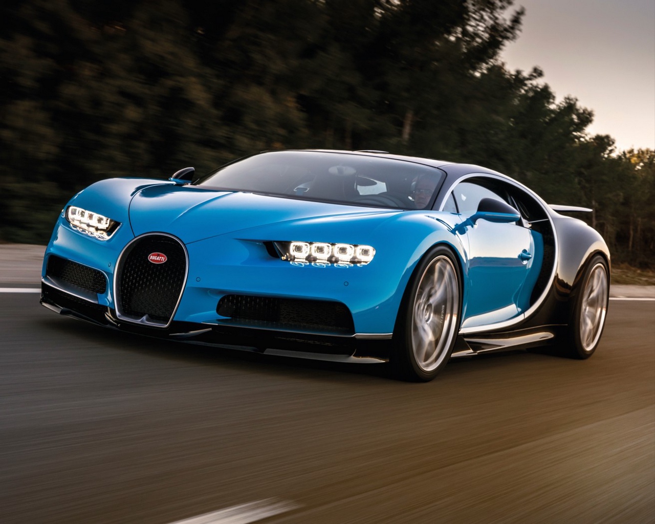 Wallpaper Bugatti, Chiron, Blue, Side View - Bugatti Chiron Wallpaper Hd , HD Wallpaper & Backgrounds