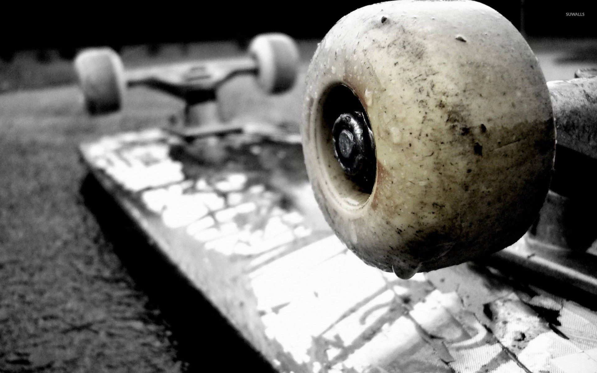 Skateboard Upside Down Wallpaper - Worn Out Skateboard Wheels , HD Wallpaper & Backgrounds