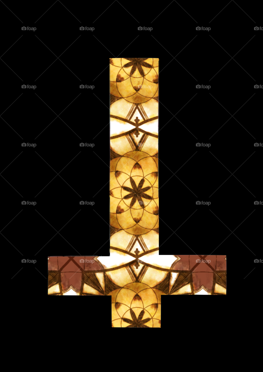 Dark Gothic Upside-down Cross Phone Wallpaper - Light , HD Wallpaper & Backgrounds