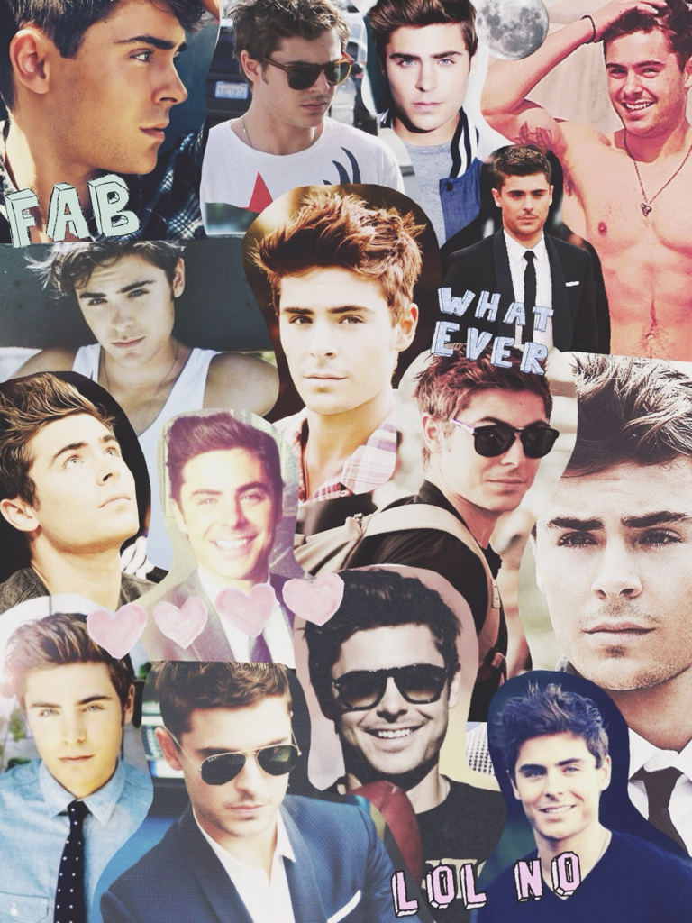 On We Heart It - Zac Efron Collage , HD Wallpaper & Backgrounds