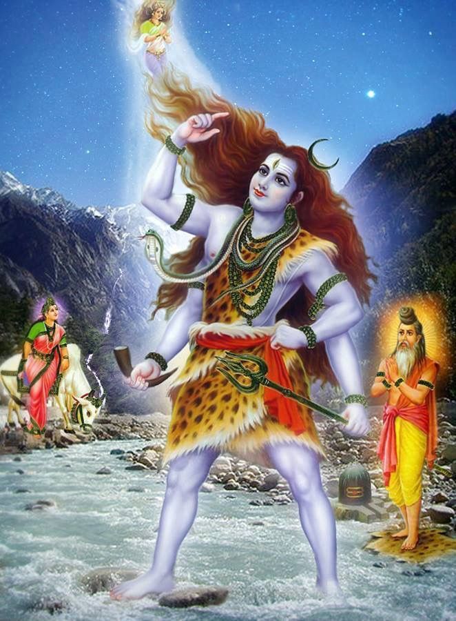 Lord Shiv Holding Ganga - Lord Shiva With Ganga , HD Wallpaper & Backgrounds