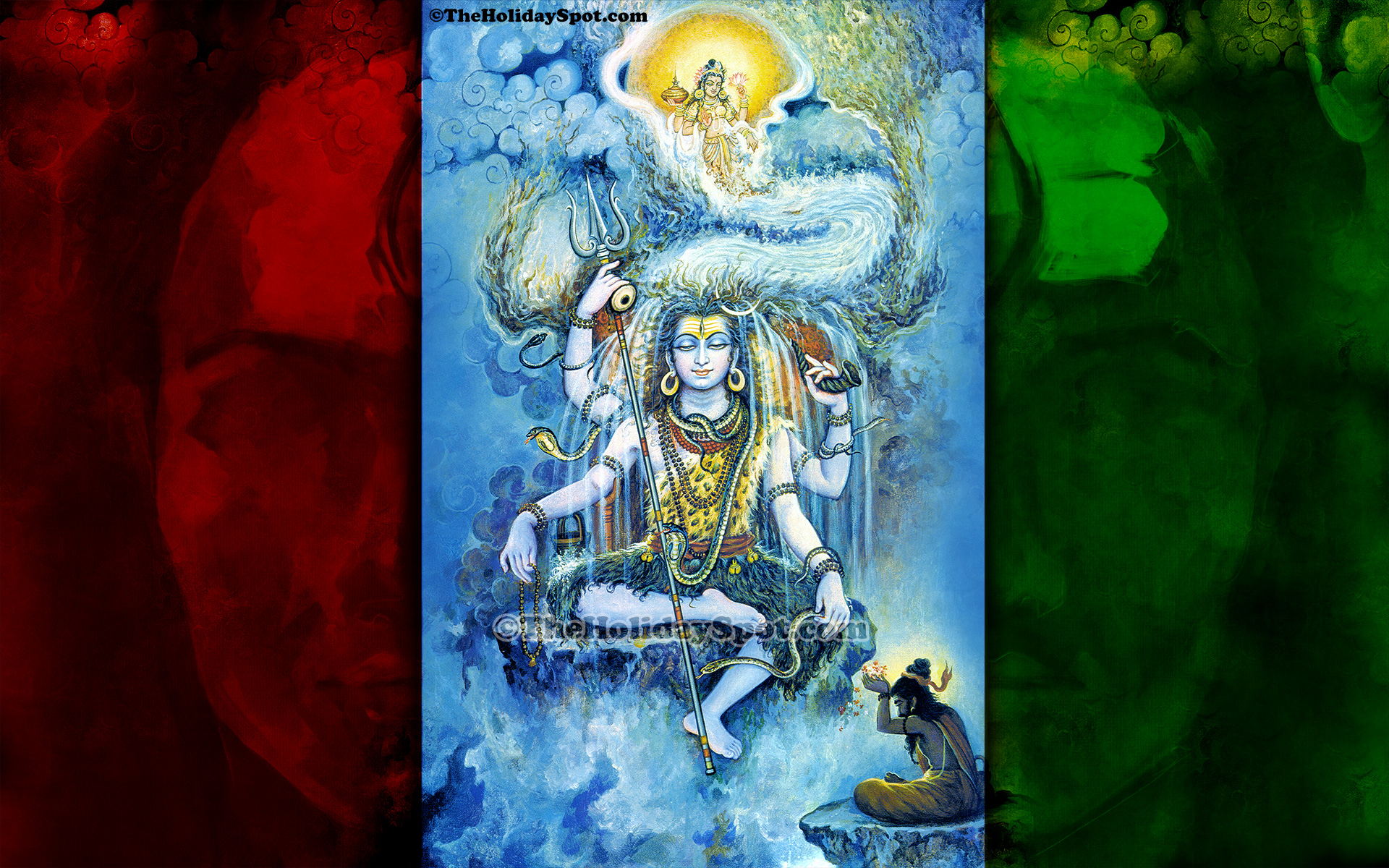 Lord Shiva Fully Captured Devi Ganga And Released A - Maha Mrityunjaya , HD Wallpaper & Backgrounds