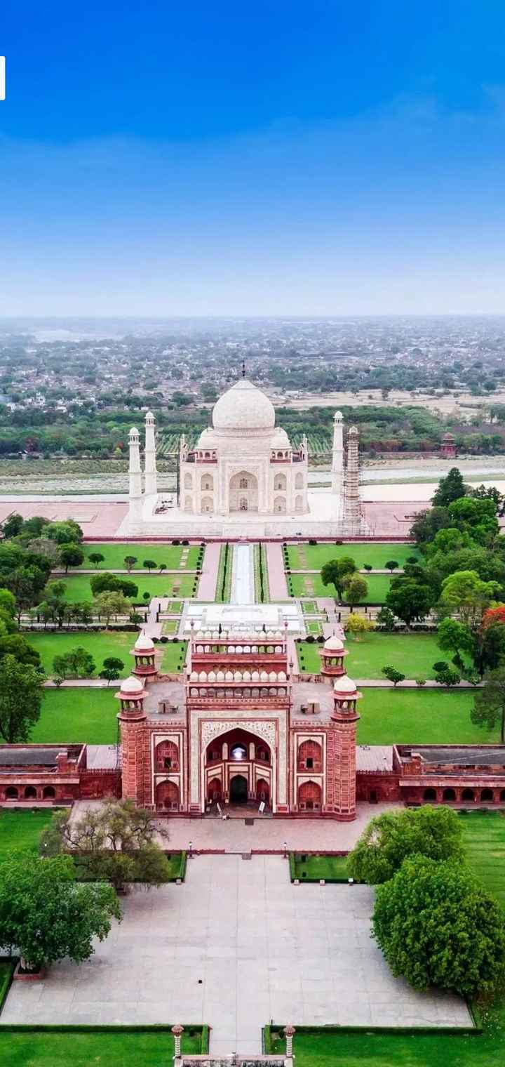 Vodu Tec Gies Bdo - Taj Mahal Aerial , HD Wallpaper & Backgrounds