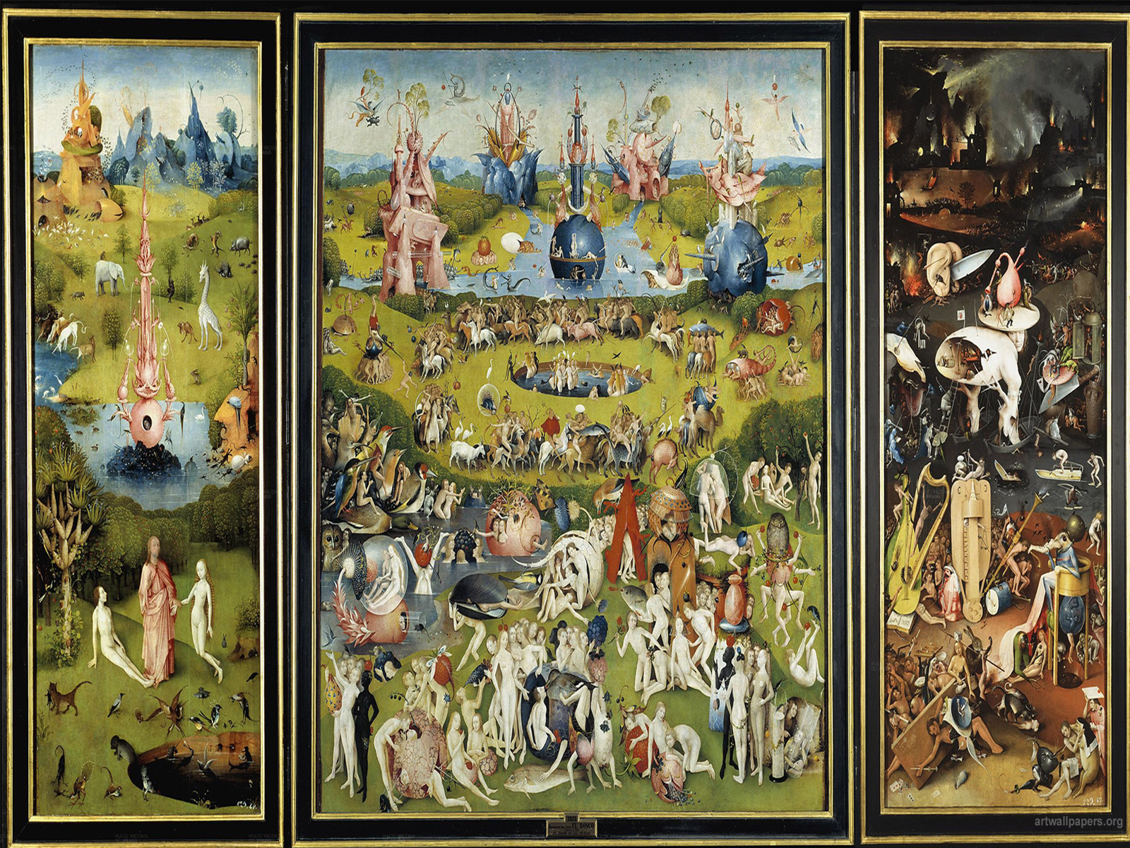 Full Hd Wallpapers 1080p 1920 X 1080 - 1080p Hieronymus Bosch Garden Of Earthly Delights Hd , HD Wallpaper & Backgrounds