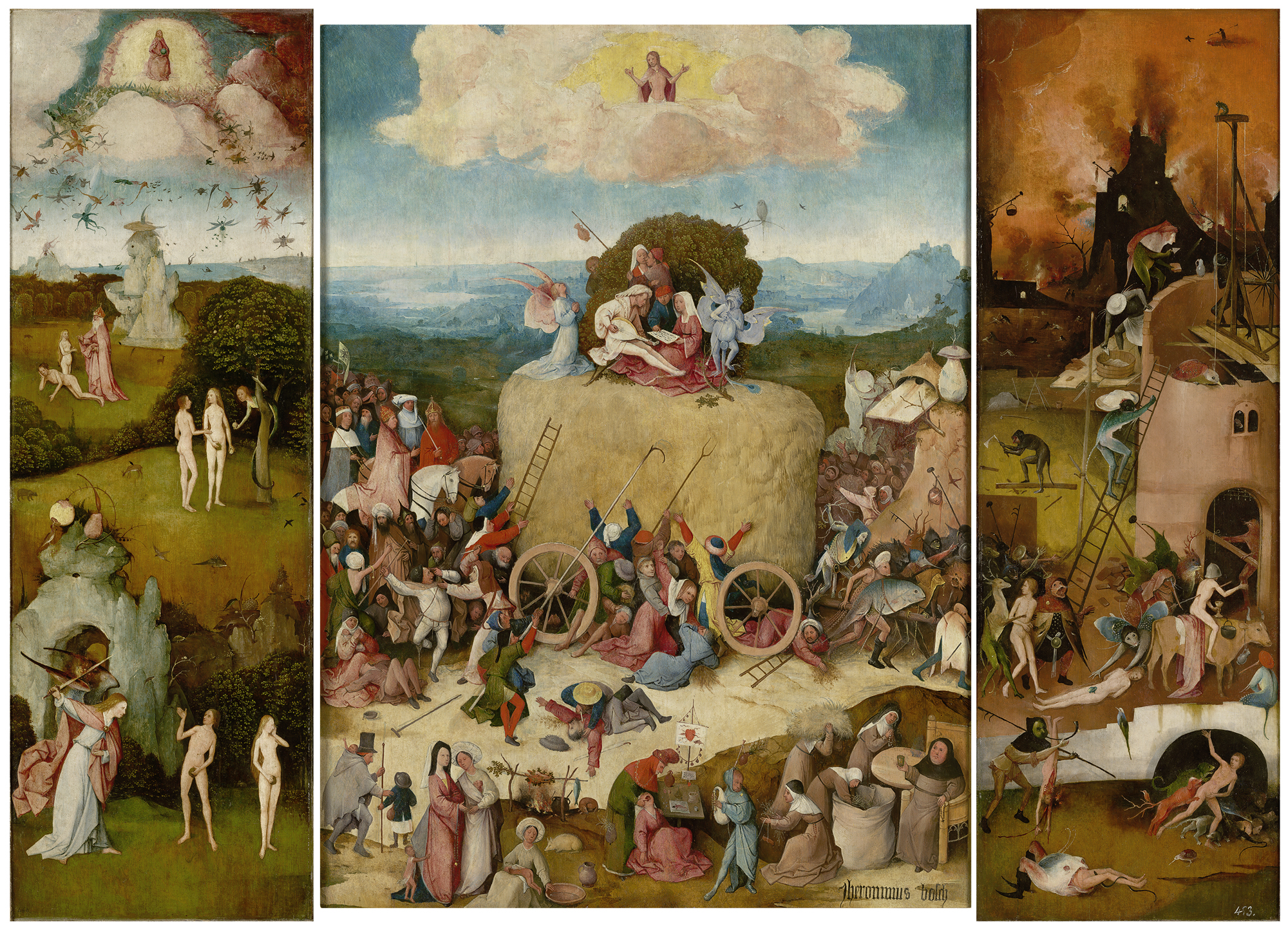 Egg-men, Demons, Apocalypse - Bosch Paintings , HD Wallpaper & Backgrounds