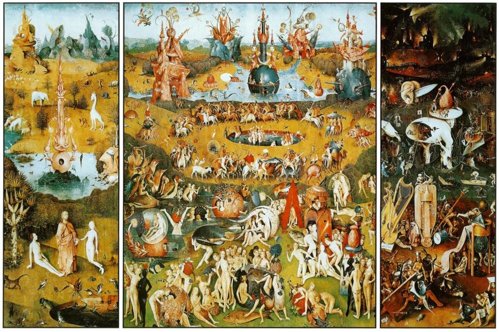 Hieronymus Bosch Garden Of Earthly Delights Art Maxi - Hieronymus Bosch Garden Of Earthly Delights , HD Wallpaper & Backgrounds