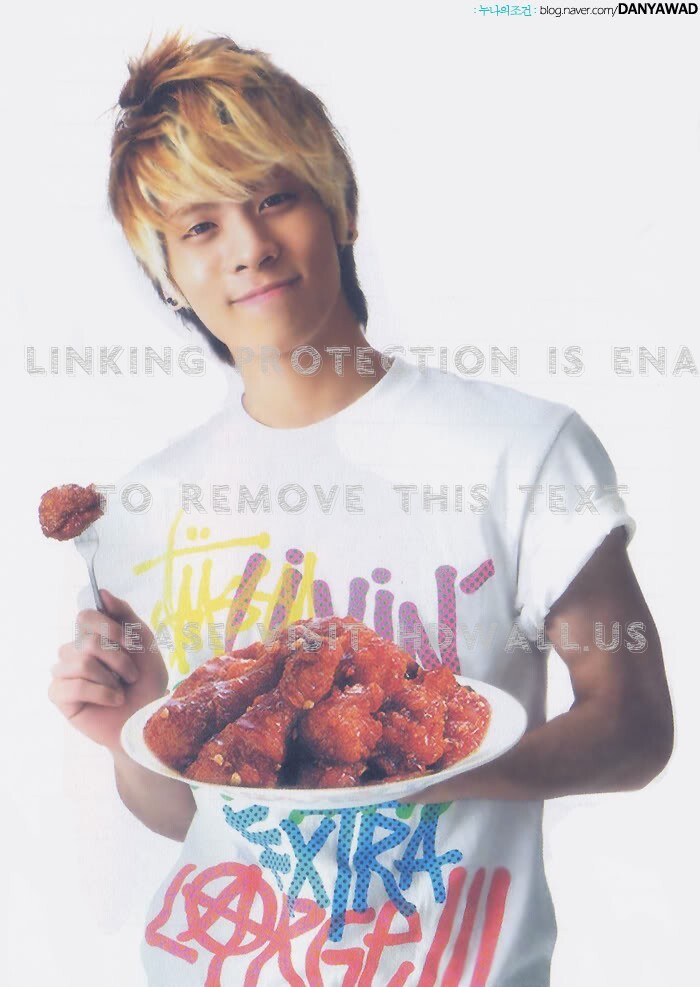 Other - Shinee Jonghyun Eating Chicken , HD Wallpaper & Backgrounds