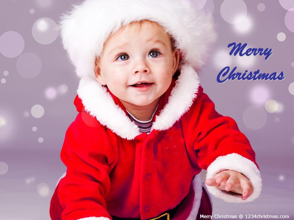Cute Merry Christmas Wallpaper Baby , HD Wallpaper & Backgrounds