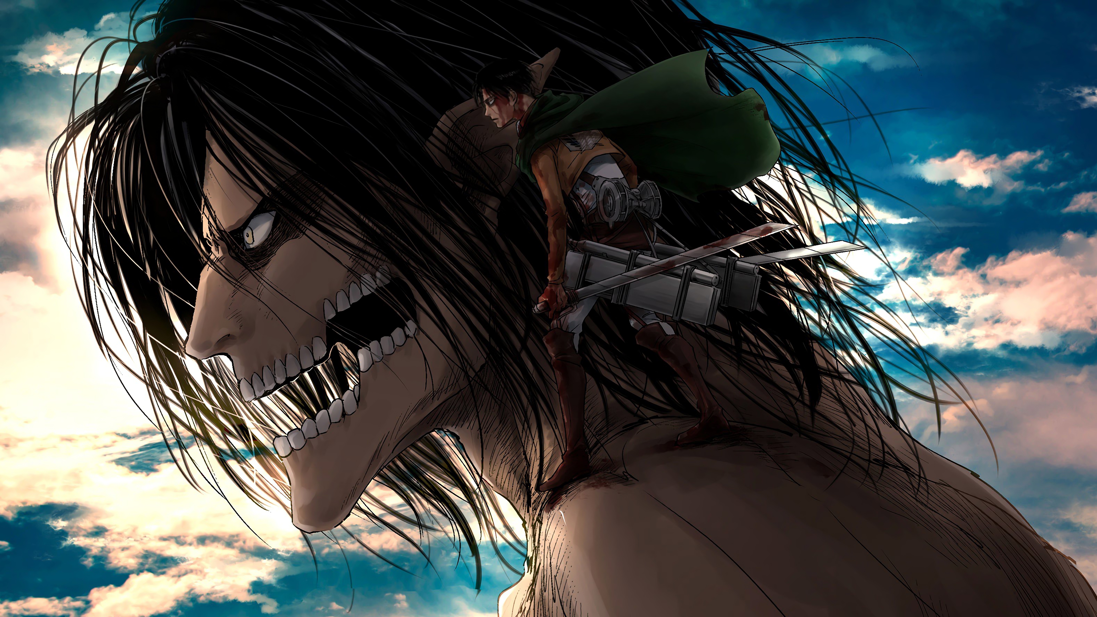 Attack On Titan 4k Ultra Hd Wallpaper - Attack On Titan Levi Hd , HD Wallpaper & Backgrounds