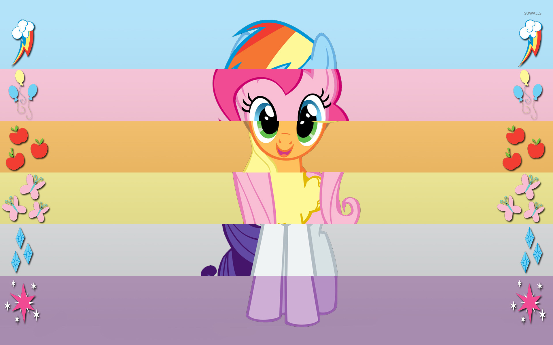 My Little Pony Friendship Is Magic [11] Wallpaper - Love Pony My Little Ponies , HD Wallpaper & Backgrounds