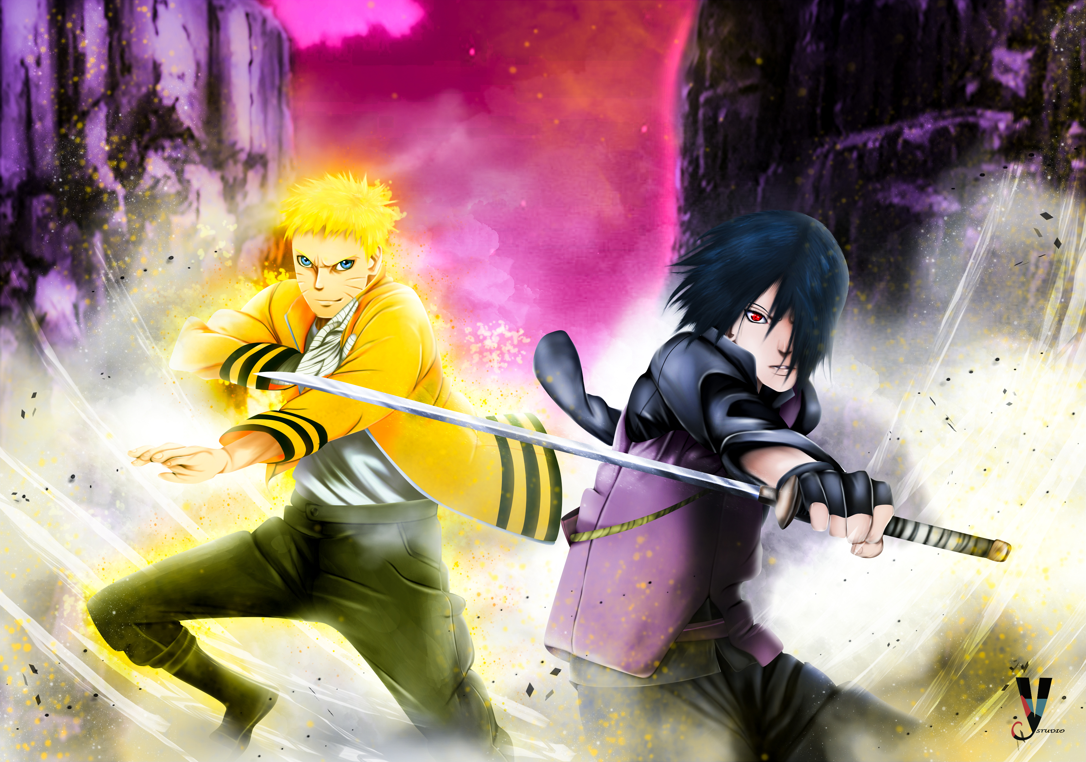 4k Naruto E Sasuke , HD Wallpaper & Backgrounds