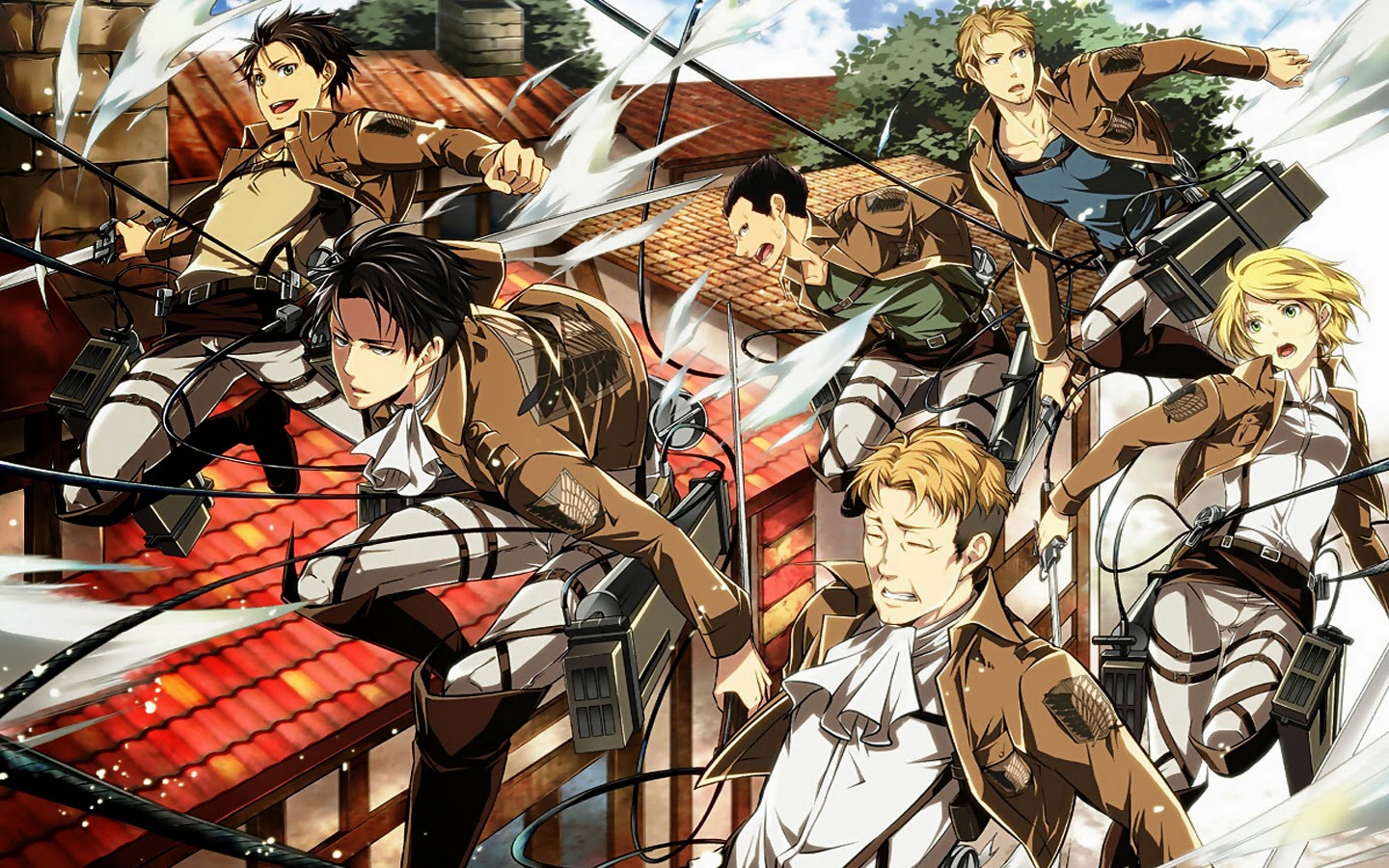 Levi Squad - Shingeki No Kyojin Attack On Titan Wallpaper Levi , HD Wallpaper & Backgrounds