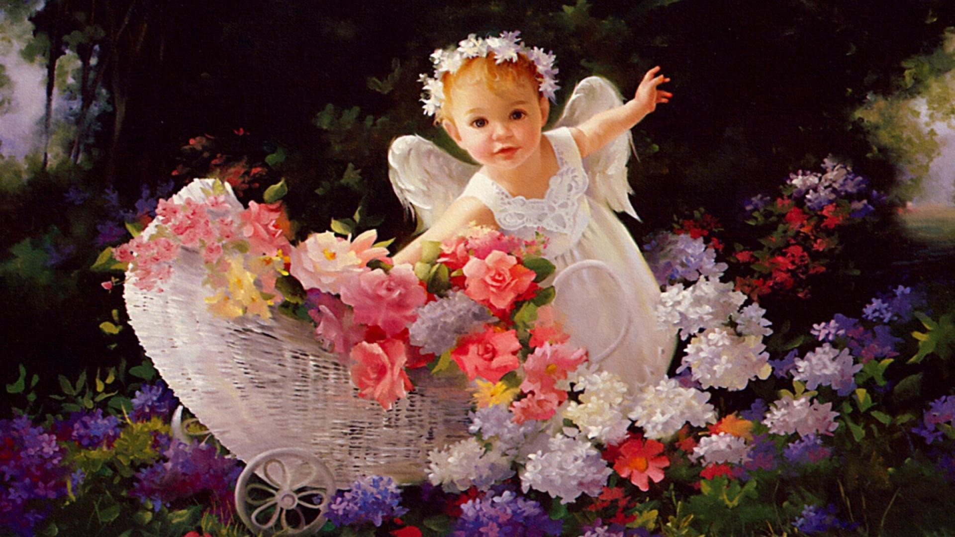 Res - 2560x1600, - Cute Baby Angels Hd , HD Wallpaper & Backgrounds