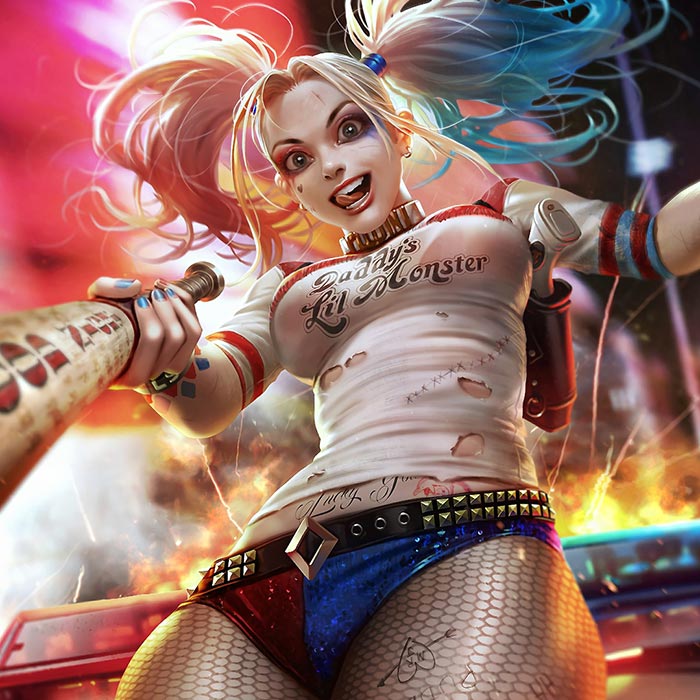 Harley Quinn Wallpaper Engine - Harley Quinn Boy , HD Wallpaper & Backgrounds