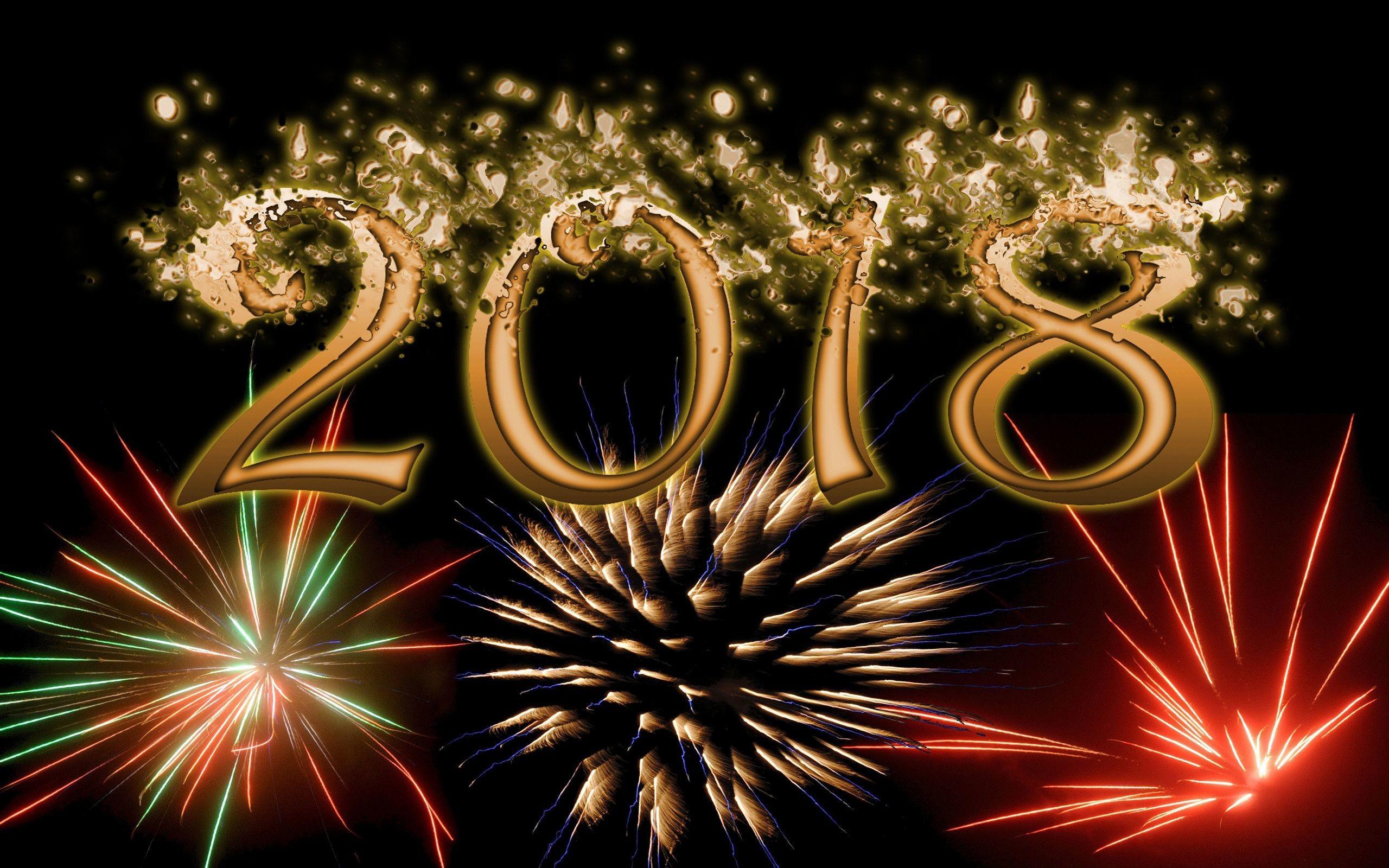 New Year 2018 Wallpaper - 2018 New Year Greetings , HD Wallpaper & Backgrounds