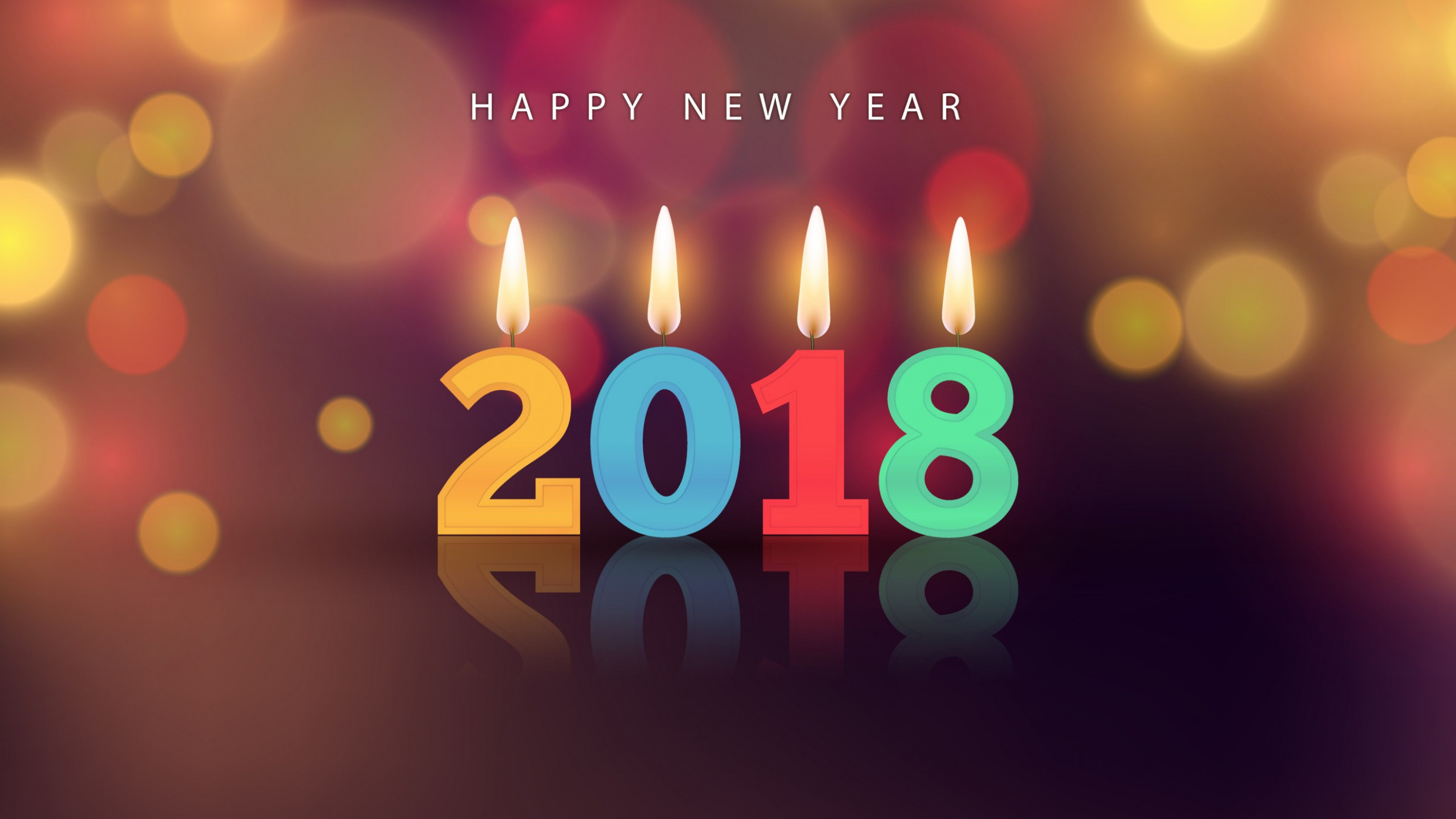 2018, Happy New Year, Hd, 4k - New Years Screensavers , HD Wallpaper & Backgrounds