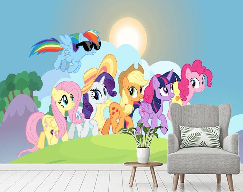 My Little Pony Design Wallpaper For Children Cartoon - My Little Pony Sol , HD Wallpaper & Backgrounds