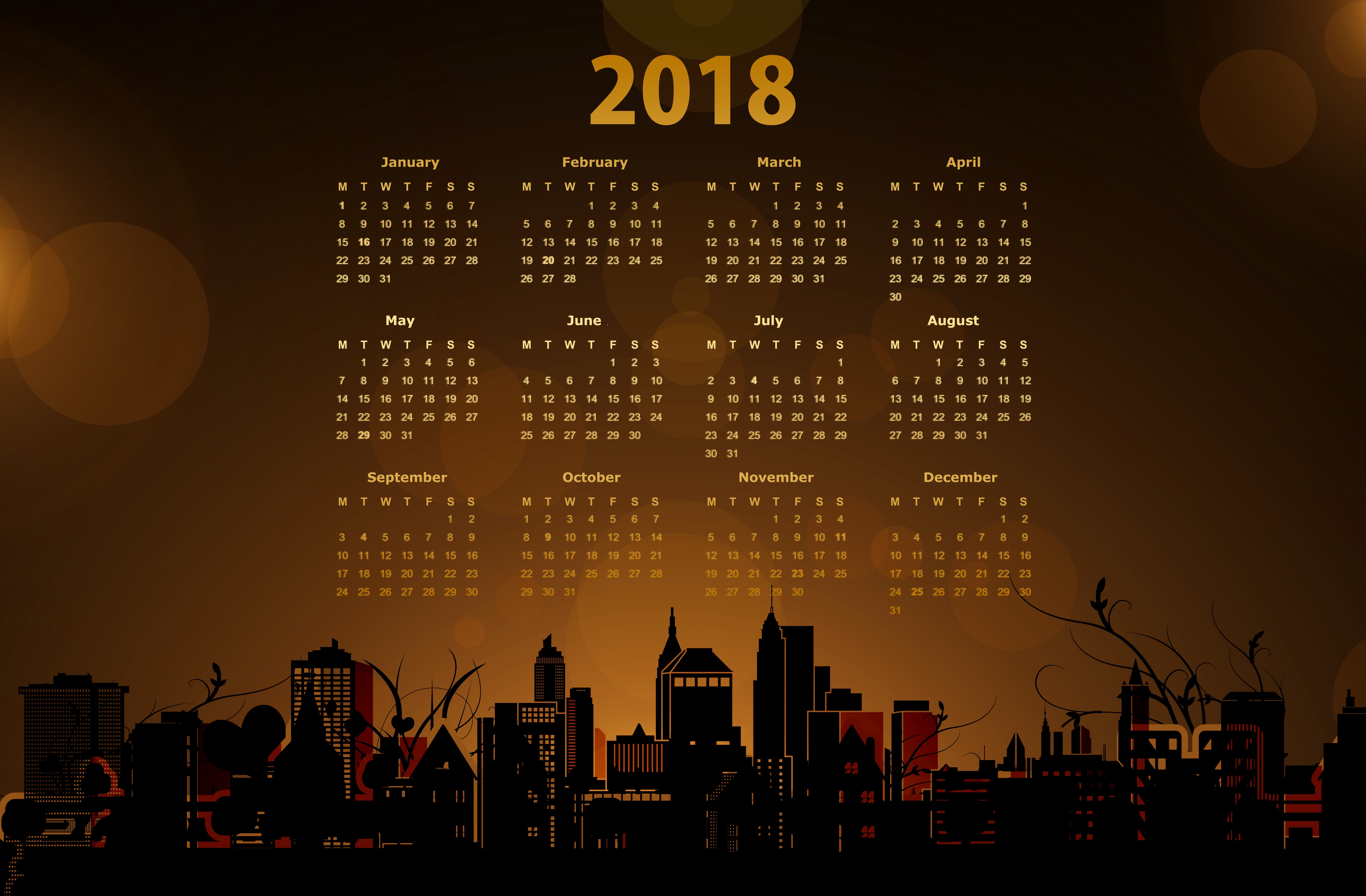 Click The Wallpaper To View Full Size - 2018 Calendar Wallpaper Hd , HD Wallpaper & Backgrounds