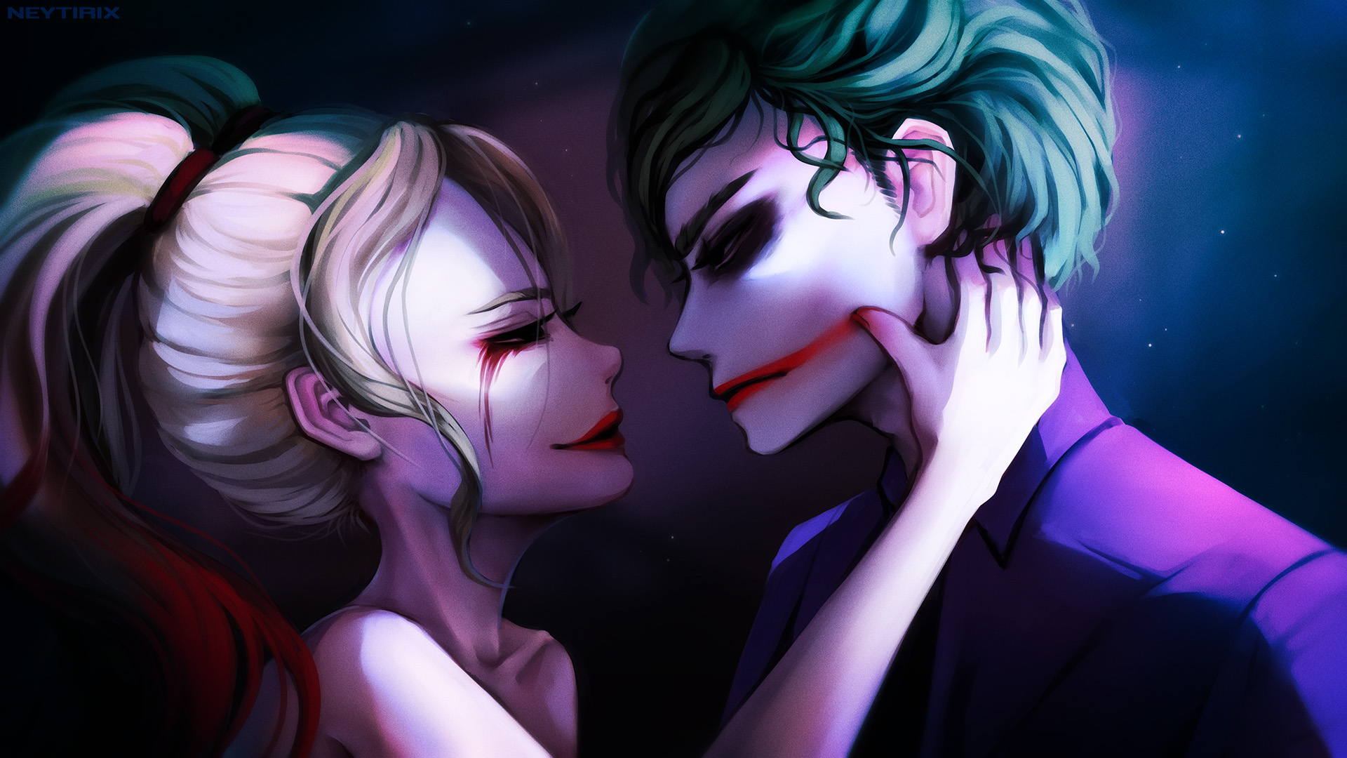 Joker And Harley Wallpaper - Joker And Harley Quinn Wallpaper Hd , HD Wallpaper & Backgrounds