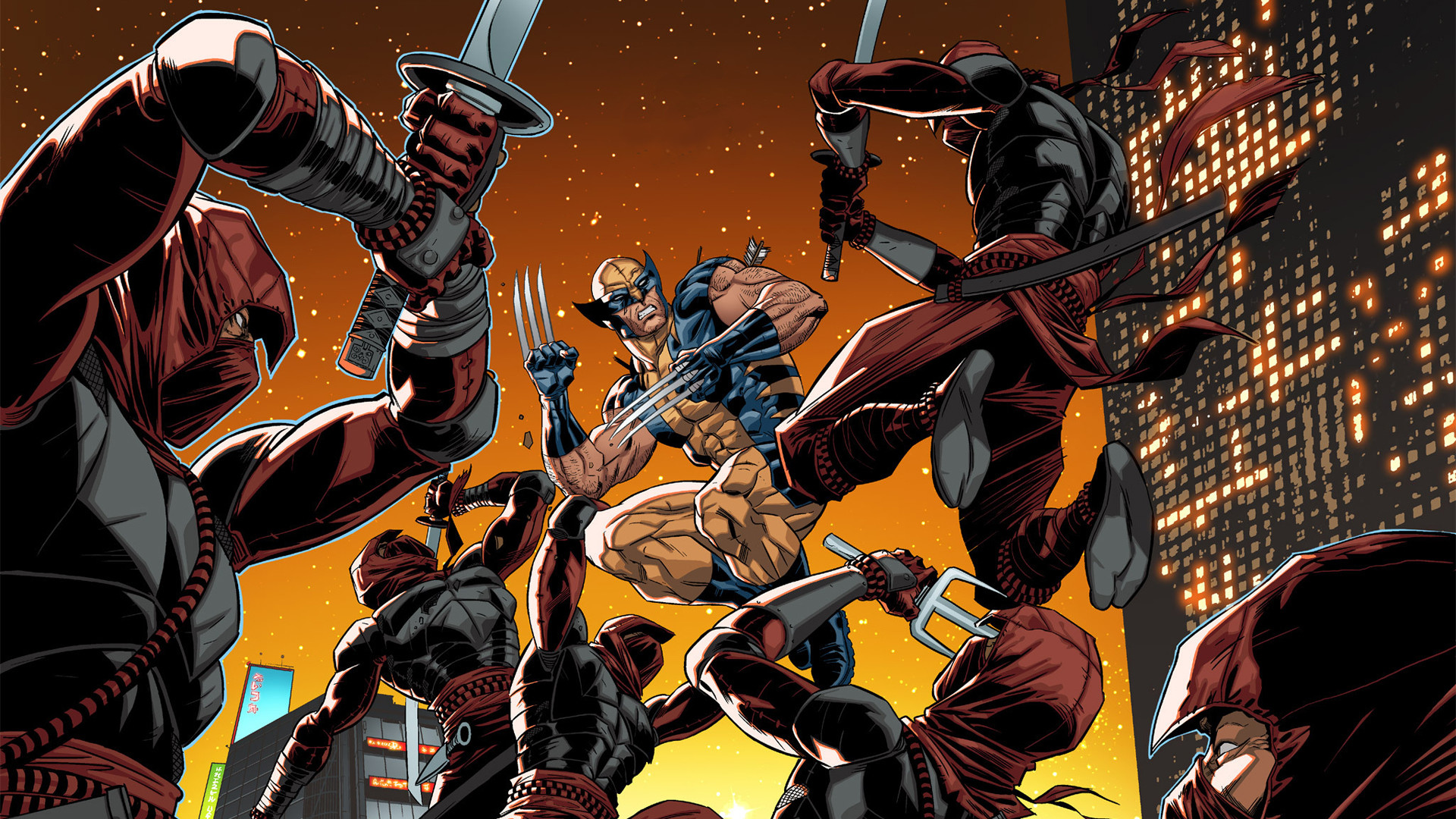 Japan's Most Wanted Wolverine Wallpaper - Wolverine Comic Ninja , HD Wallpaper & Backgrounds