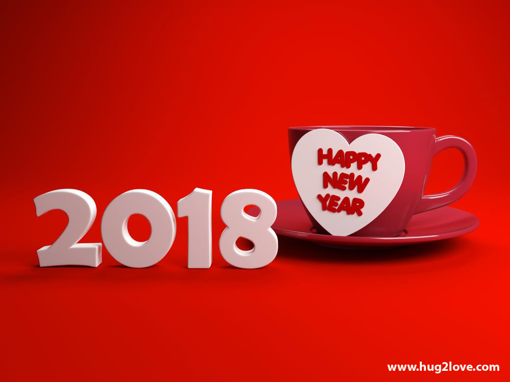 Happy New Year 2018 Love Wallpaper - Love Happy New Year , HD Wallpaper & Backgrounds