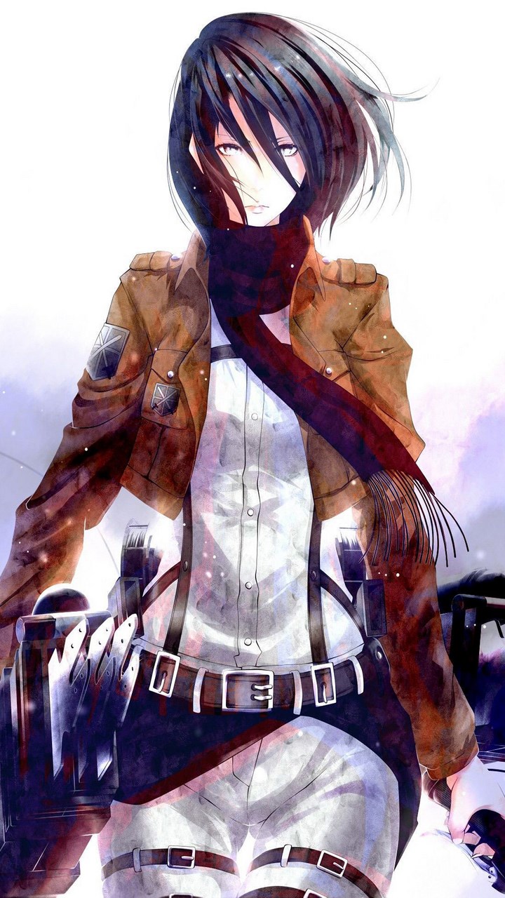 Anime Hd Wallpaper - Attack On Titan Mikasa Iphone , HD Wallpaper & Backgrounds