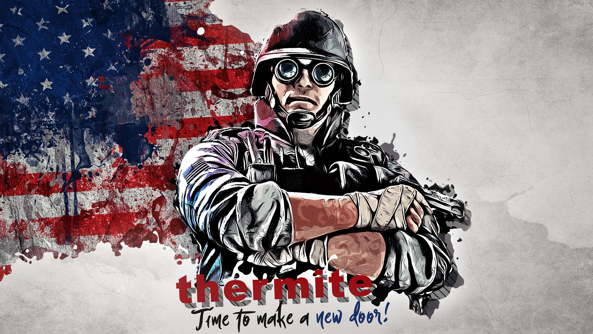 Scroll Down For Phone Wallpapers - Rainbow Six Siege Cartoon , HD Wallpaper & Backgrounds