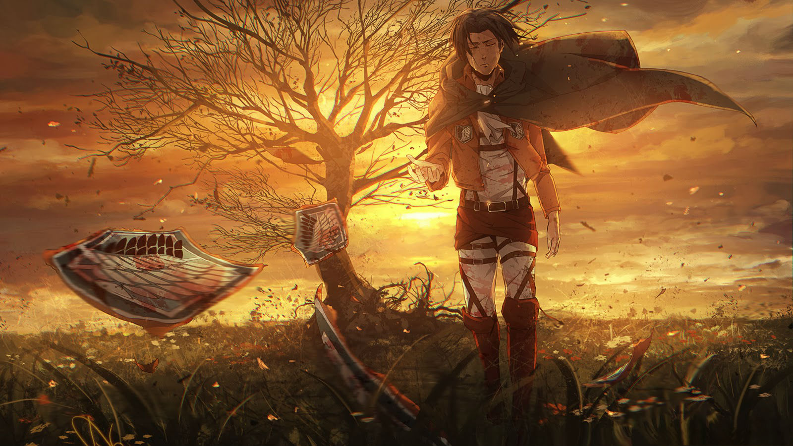 Sad Attack On Titan , HD Wallpaper & Backgrounds