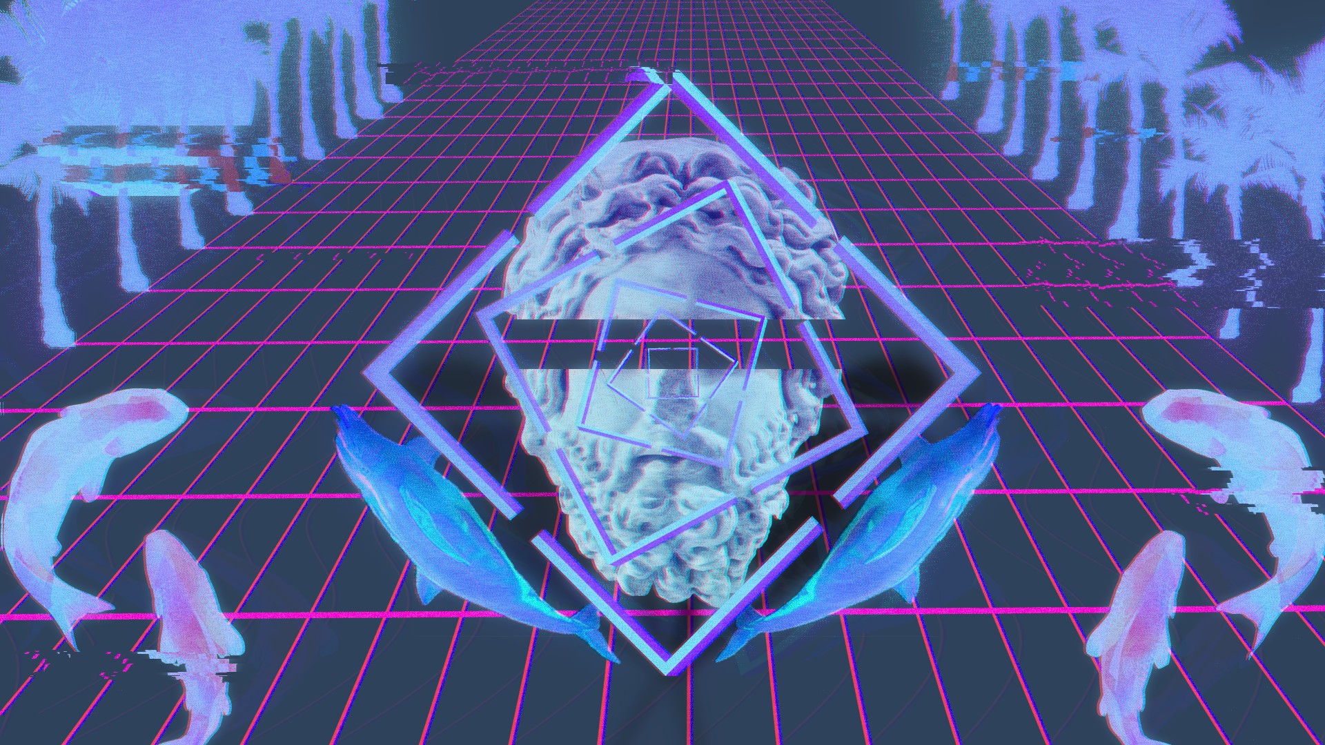 Vaporwave Wallpaper Hd , HD Wallpaper & Backgrounds