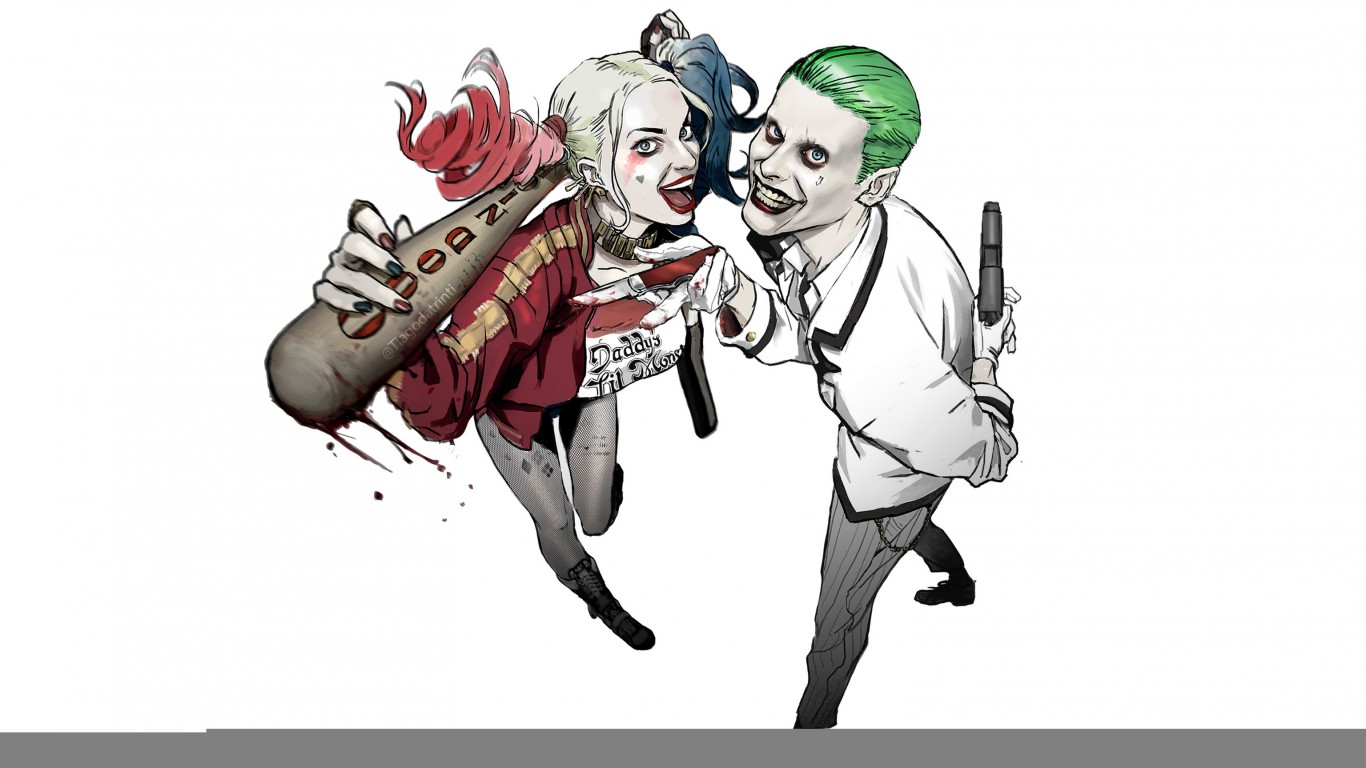 Joker And Harley Ss , HD Wallpaper & Backgrounds