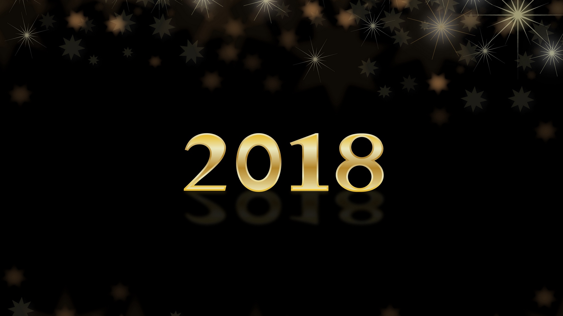 Wallpaper New Year, 2018, Glitter, Figures - Darkness , HD Wallpaper & Backgrounds