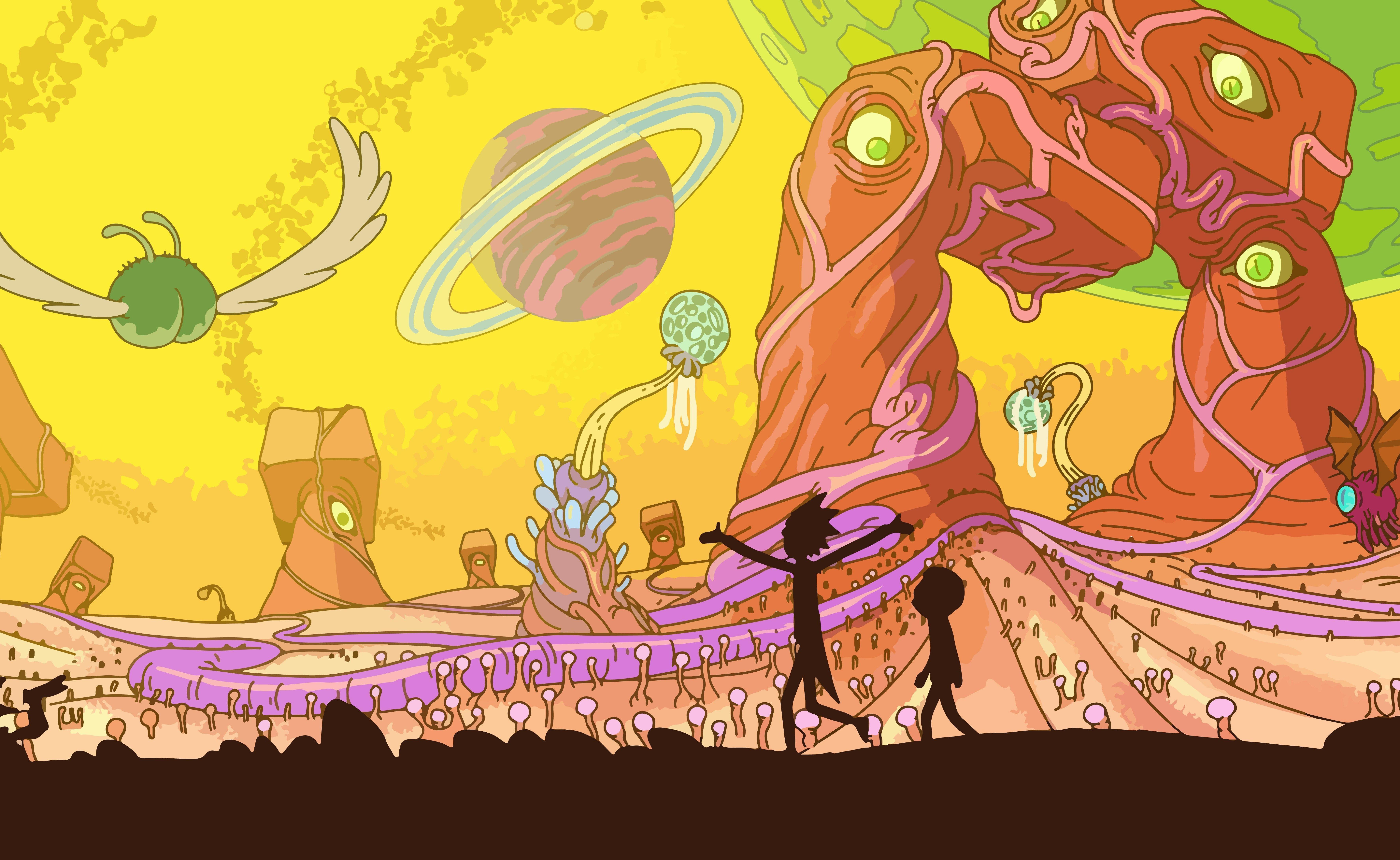 Rick And Morty Wallpapers - Rick And Morty Poster Landscape , HD Wallpaper & Backgrounds