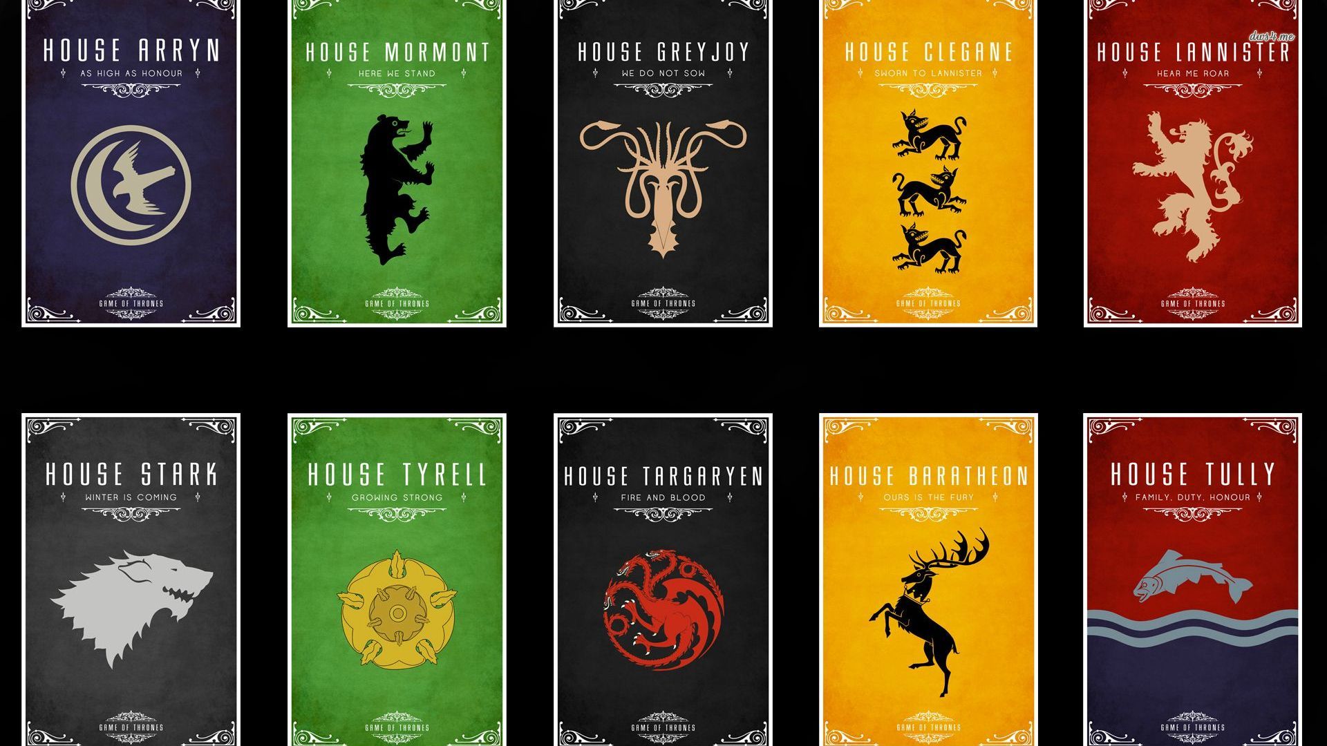 Game Of Thrones Wallpaper - Familias De Game Of Thrones , HD Wallpaper & Backgrounds