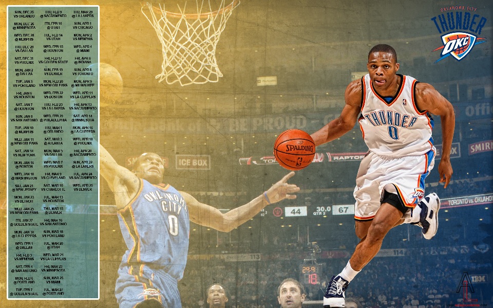 Russell Westbrook Wallpaper, Courtesy Of Adam Lucas - Russell Westbrook 2012 , HD Wallpaper & Backgrounds