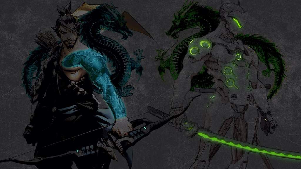 Hanzo And Genji Wallpaper Overwatch Wallpaper Genji Hanzo