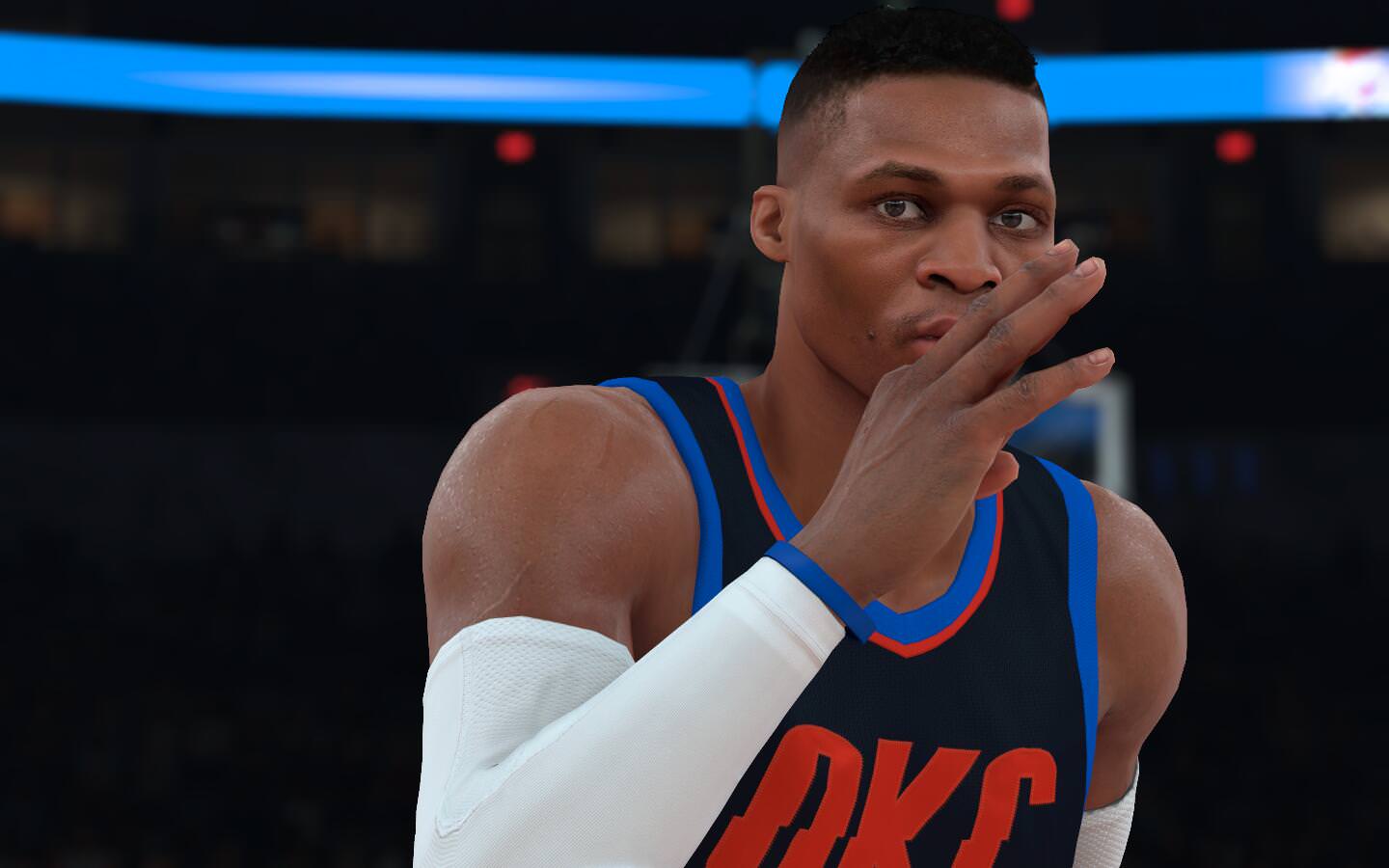 Dunk Russell Westbrook Wallpaper Hd Resolution, Awesome - Nba 2k19 Russell Westbrook , HD Wallpaper & Backgrounds