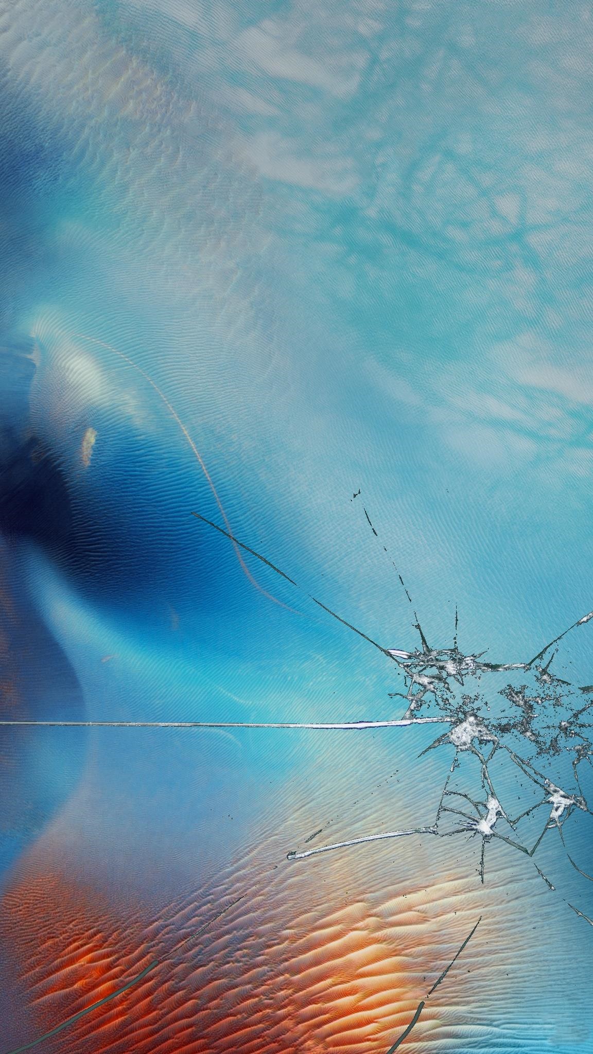 Broken Screen Wallpaper Iphone - Ios 9 , HD Wallpaper & Backgrounds