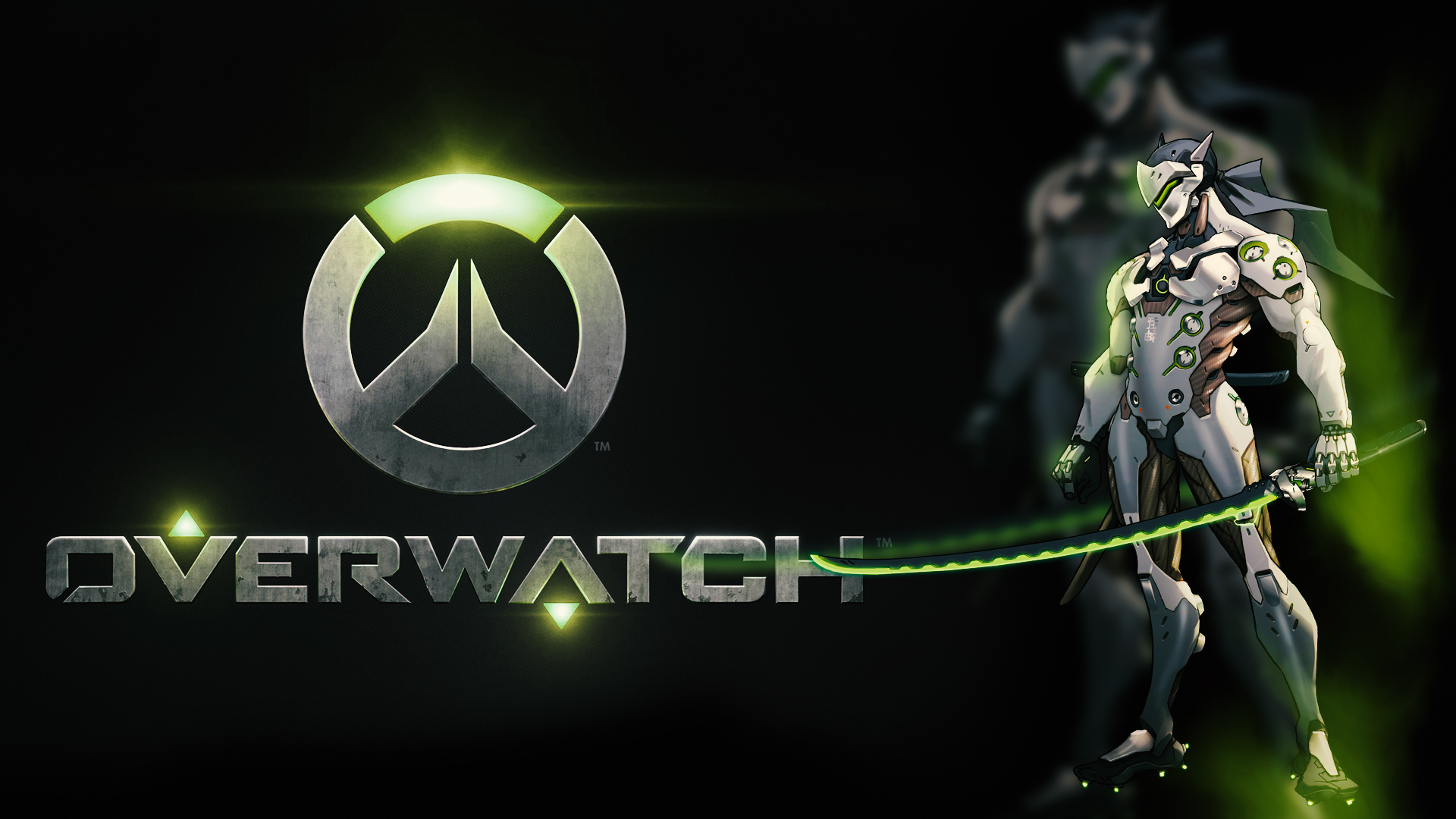 Genji Overwatch Wallpaper - Overwatch 1080p Wallpaper Genji , HD Wallpaper & Backgrounds