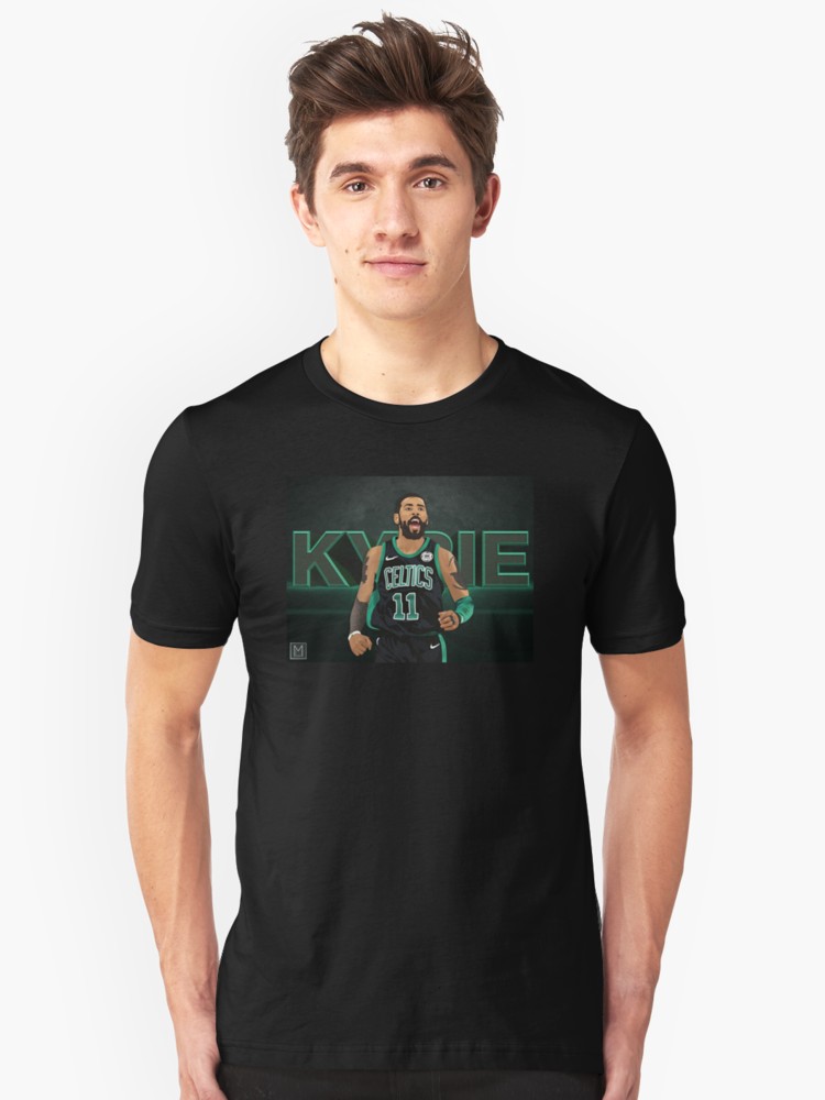Kyrie Irving Wallpaper Slim Fit T-shirt - Rainbow T Shirt Black , HD Wallpaper & Backgrounds