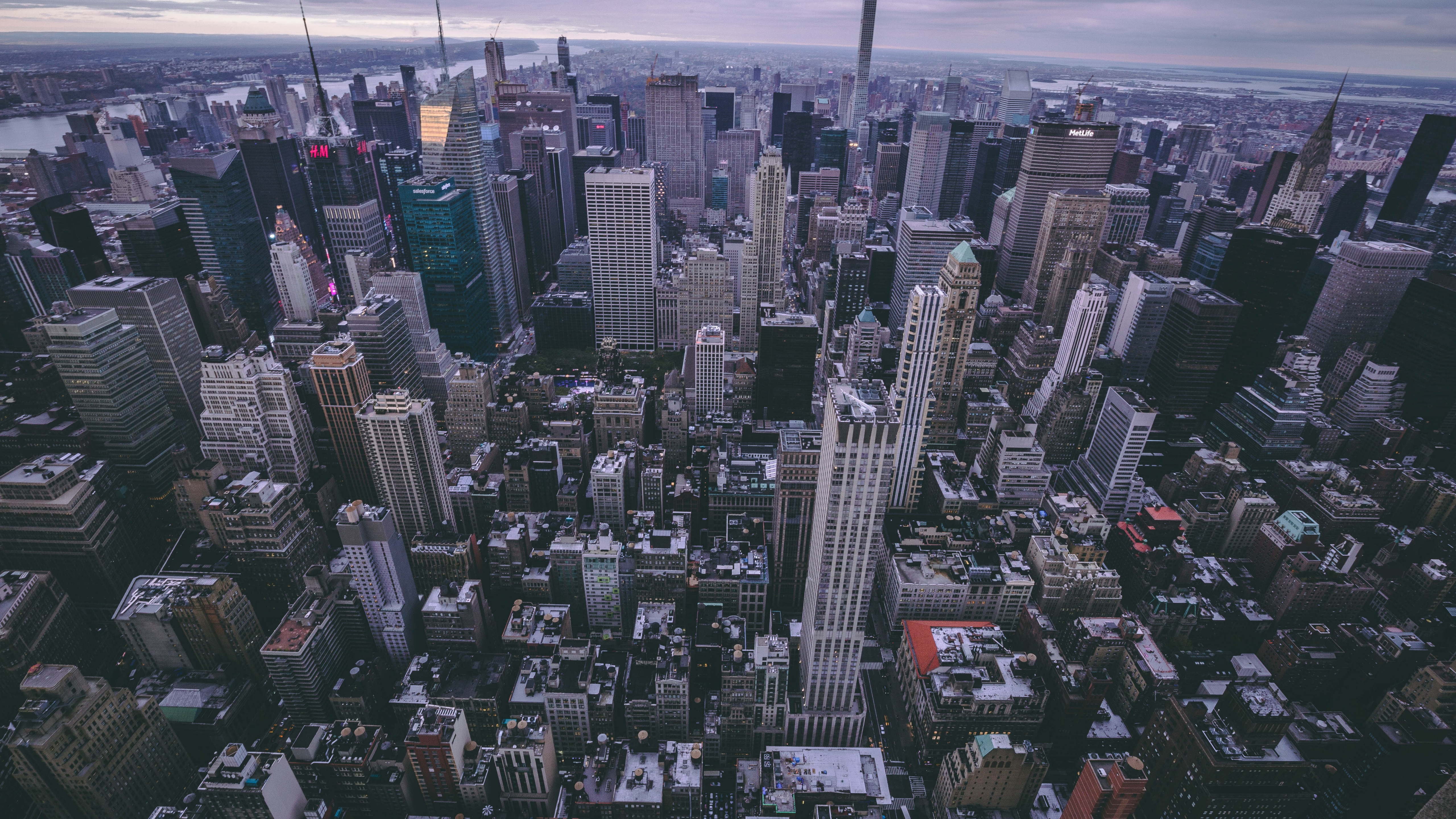 New York, City, Buildings, Aerial View, 5120x2880, - New York City , HD Wallpaper & Backgrounds
