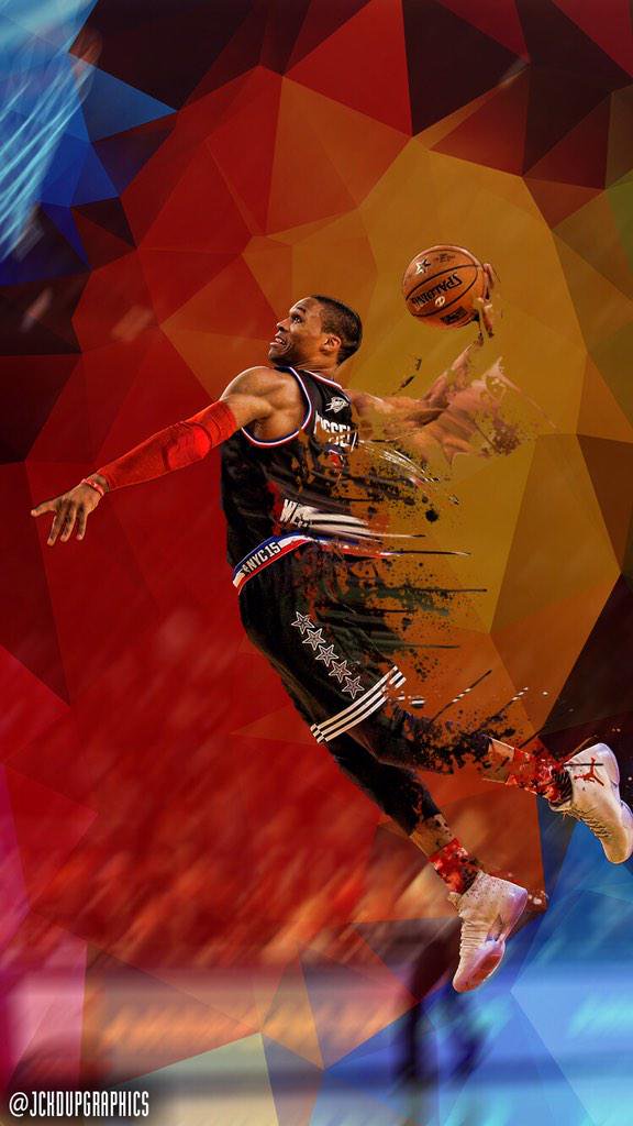 James Karnib - Russell Westbrook Wallpaper Iphone 6 , HD Wallpaper & Backgrounds