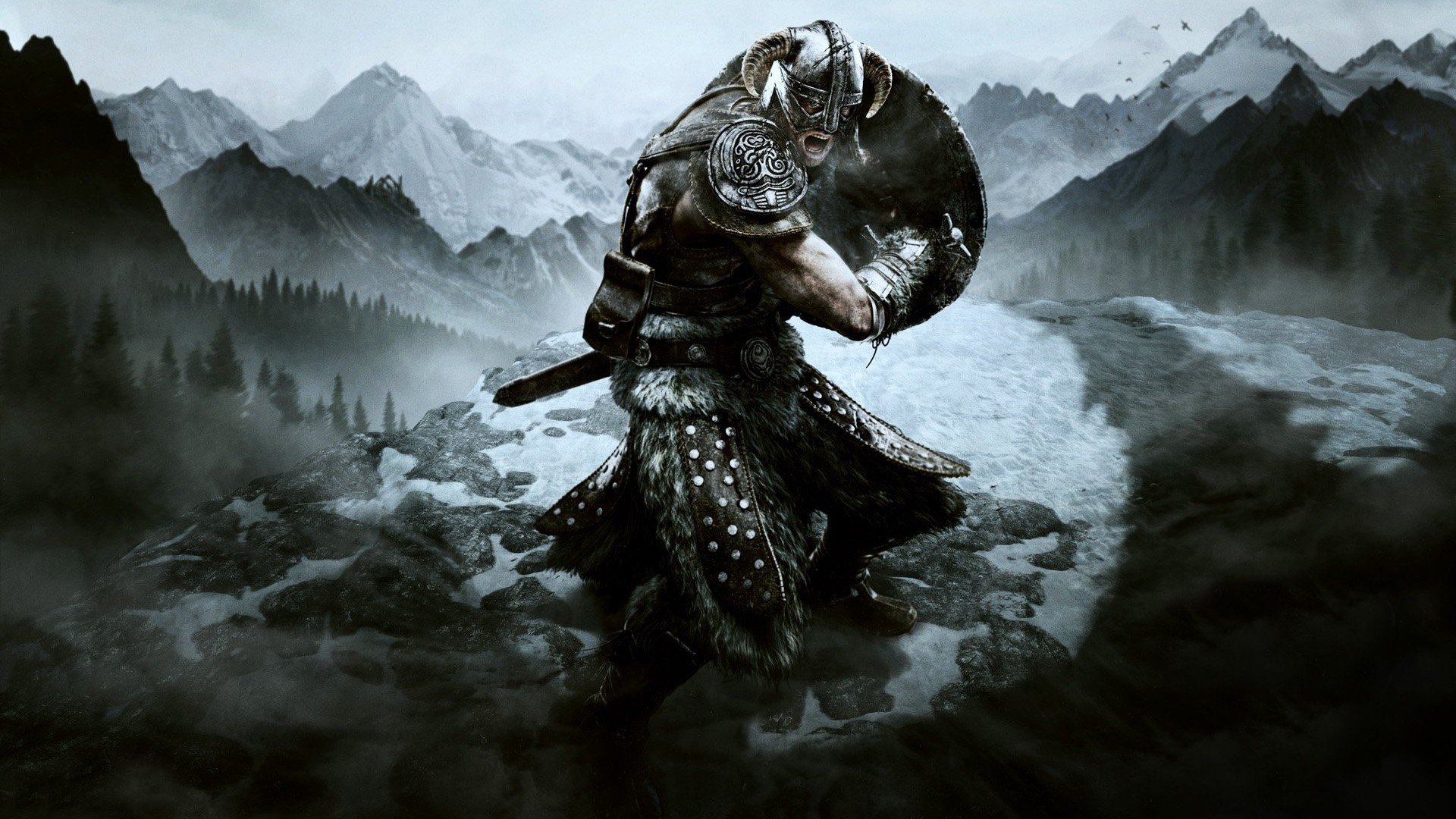 Viking Warriors Wallpaper - Skyrim Wallpaper Hd , HD Wallpaper & Backgrounds