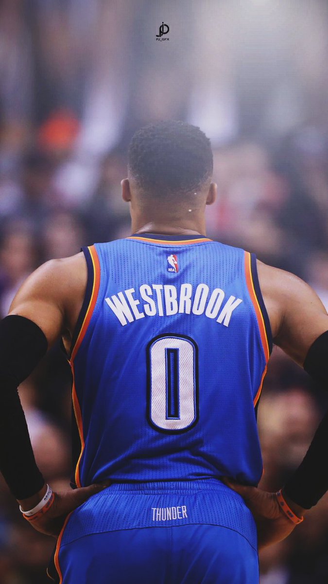Russell Westbrook • Wallpapers And Headerpic - Russell Westbrook Back Of Jersey , HD Wallpaper & Backgrounds