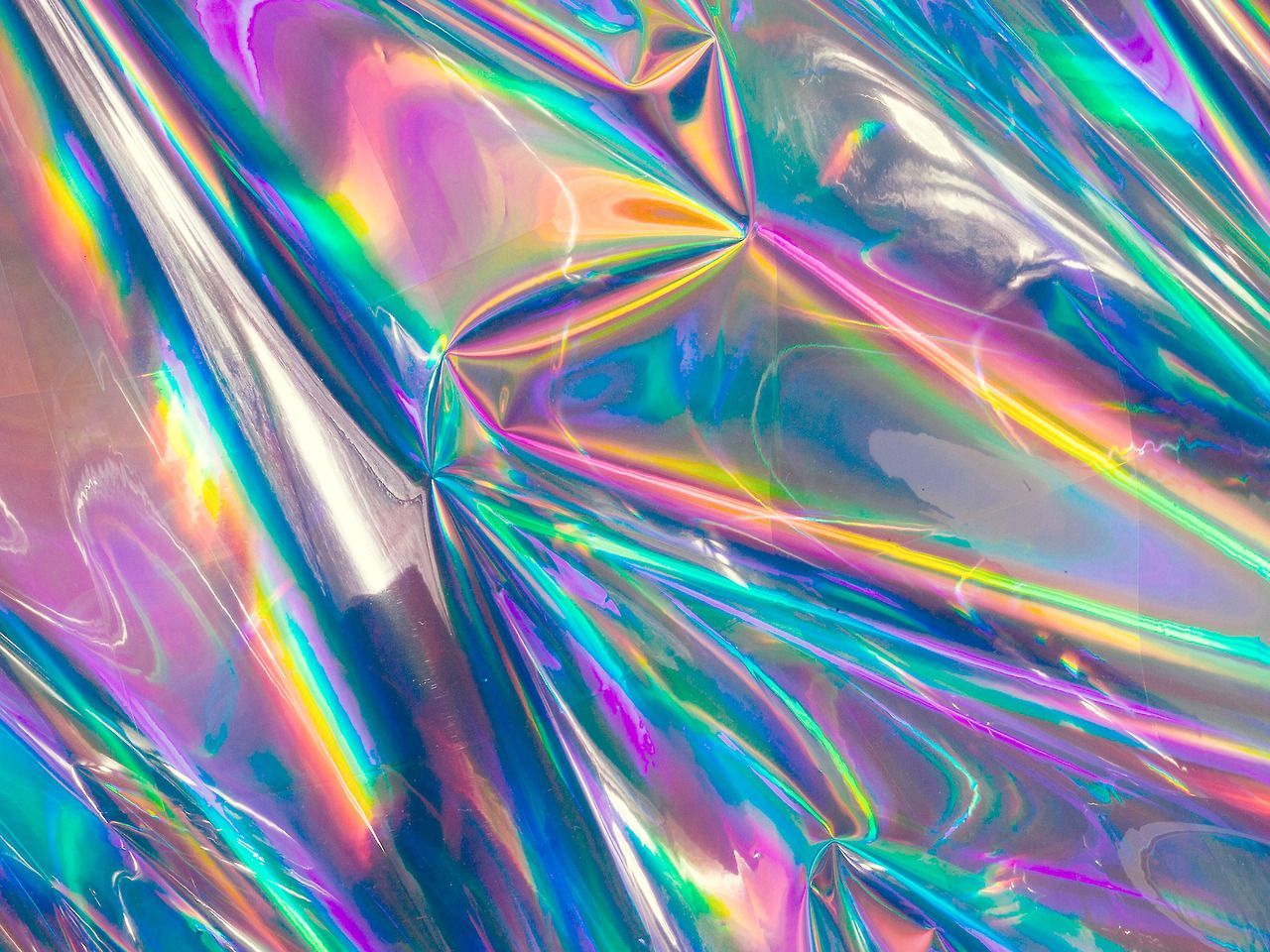 Wallpaper Cave - Holographic Rainbow , HD Wallpaper & Backgrounds