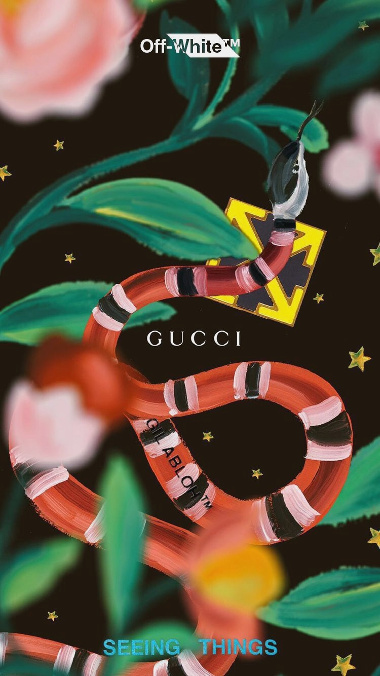 Custom Gucci X F White Iphone Wallpaper - Off White Wallpaper Iphone X , HD Wallpaper & Backgrounds