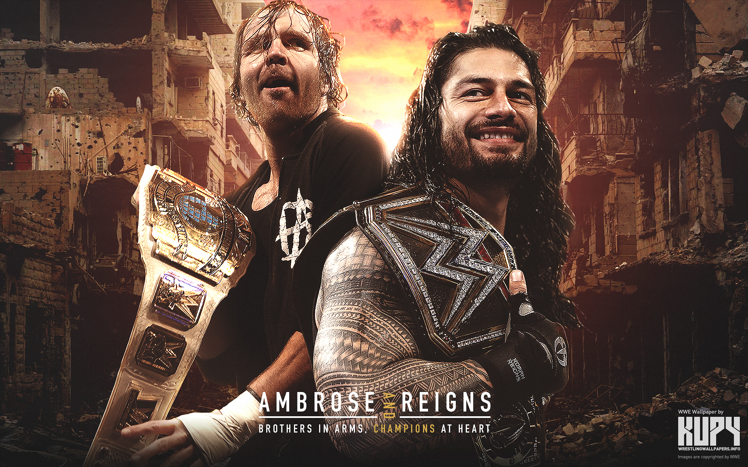 Roman Reigns Wallpaper 2560×1600 - Roman Reigns And Dean Ambrose , HD Wallpaper & Backgrounds