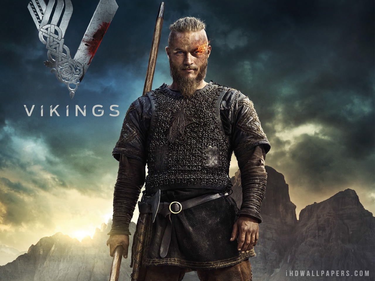 Ragnar Wallpaper - Vikings Ragnar , HD Wallpaper & Backgrounds