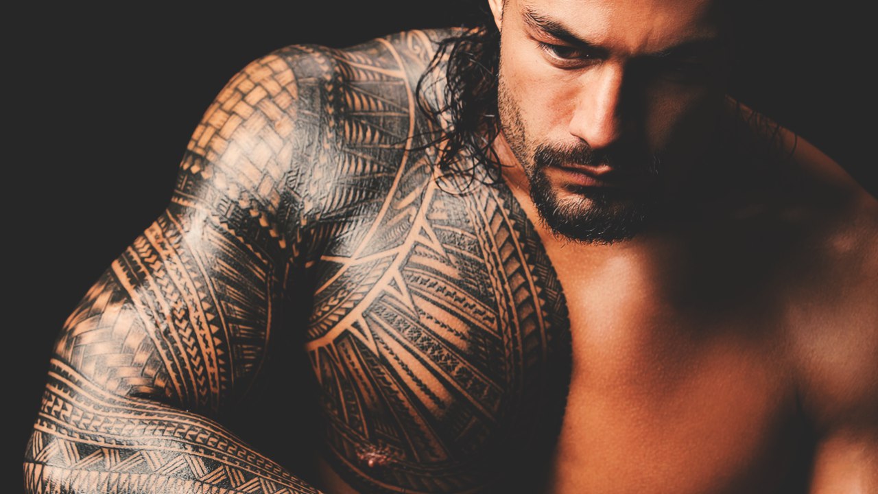 Description Wwe Roman Reigns Wallpaper From Wwe Category - Hình Xăm Cho Dân Gym , HD Wallpaper & Backgrounds