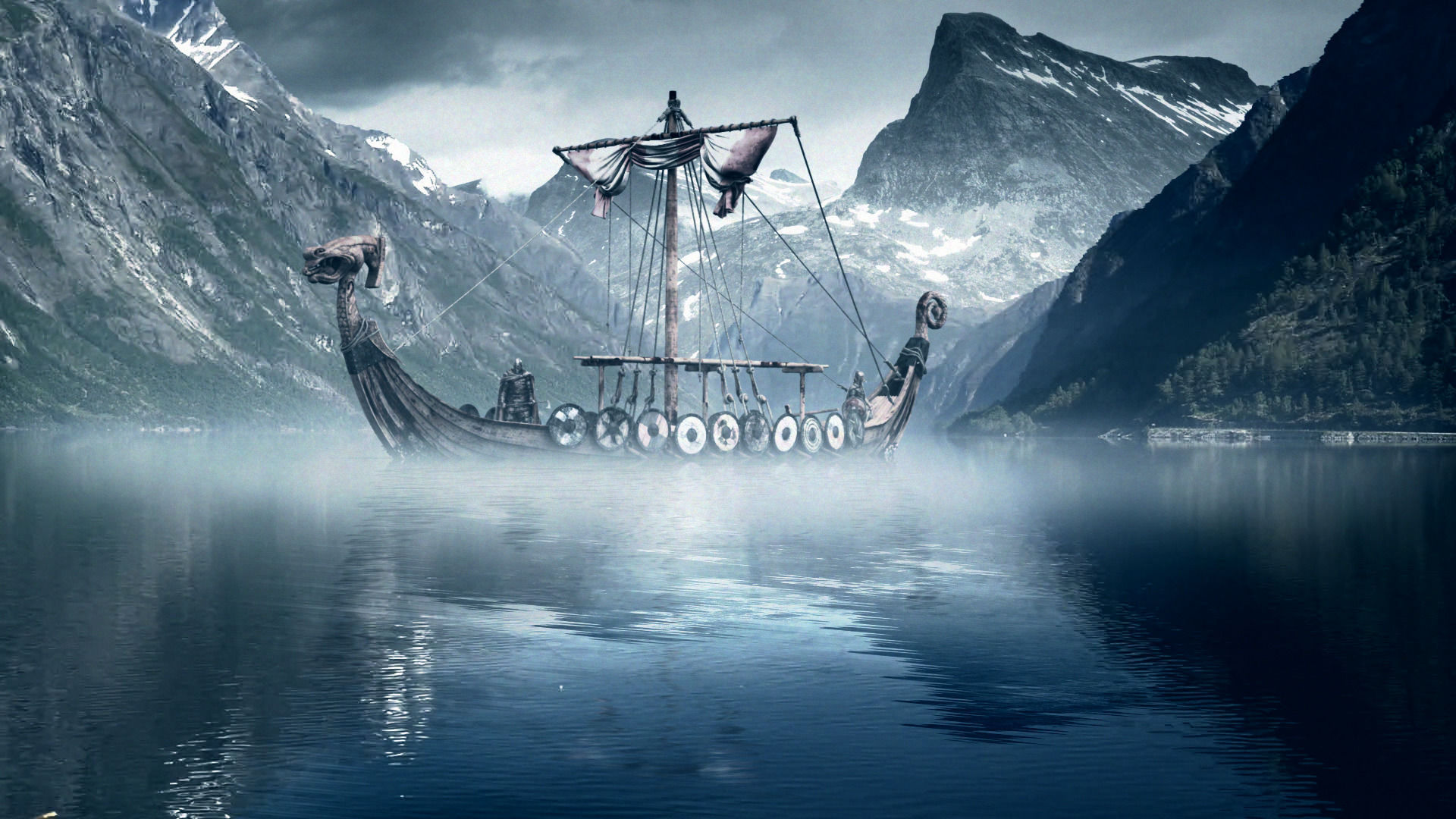 Featured image of post Viking Wallpaper Desktop Vikings vikings tv series logo black background studio shot